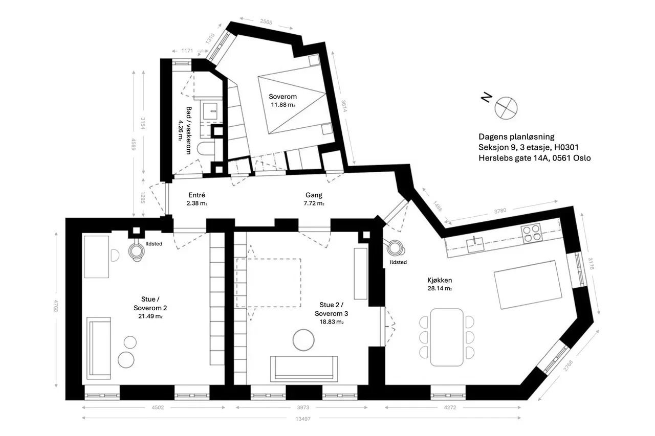 Dagens planløsning.