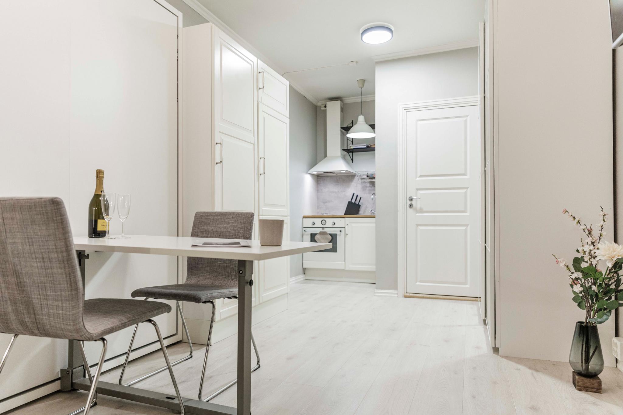 Smart og effektiv 1-roms med alt du trenger,  perfekt utnyttet areal.