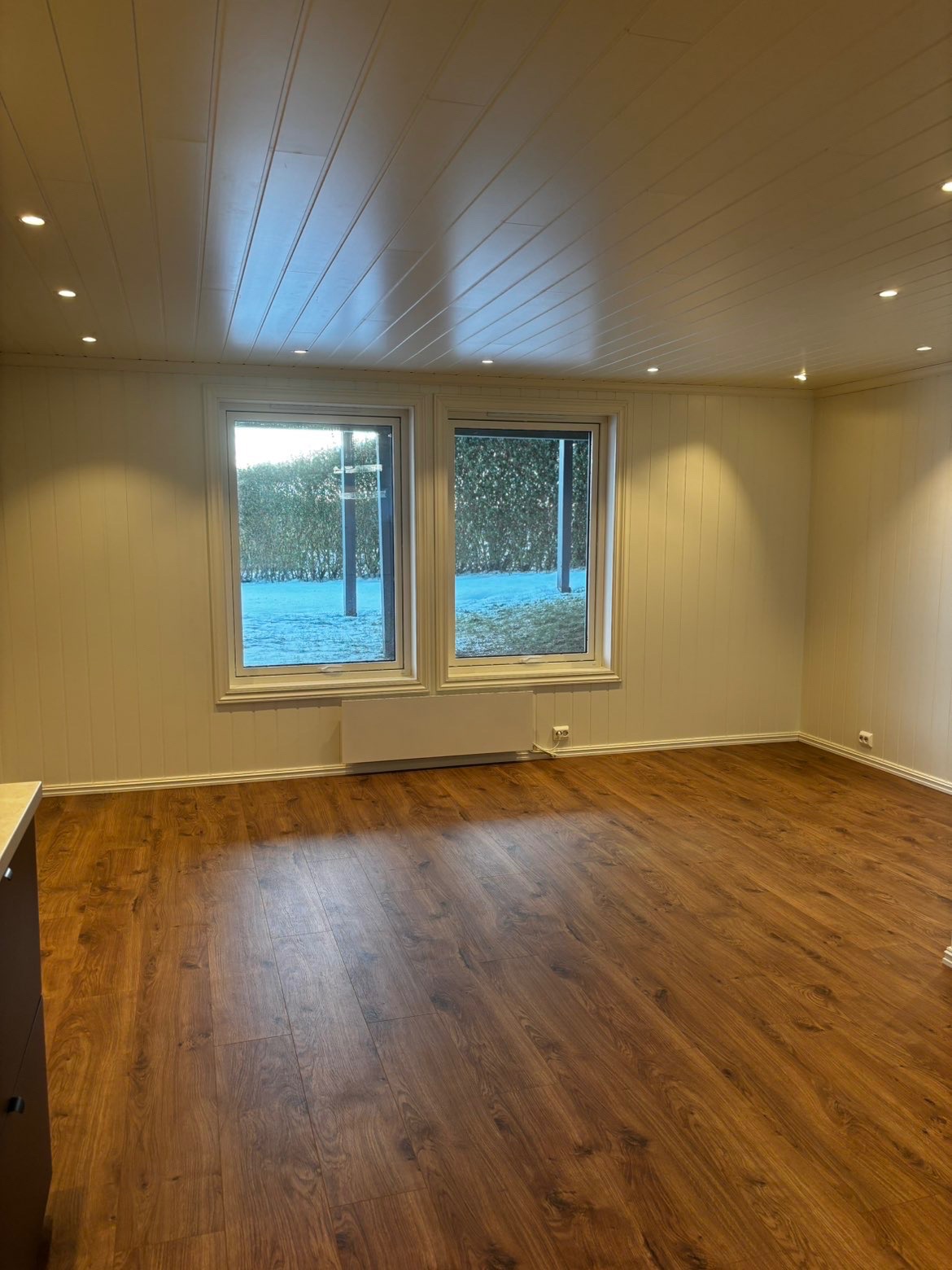 Åpen stue/kjøkkenløsning