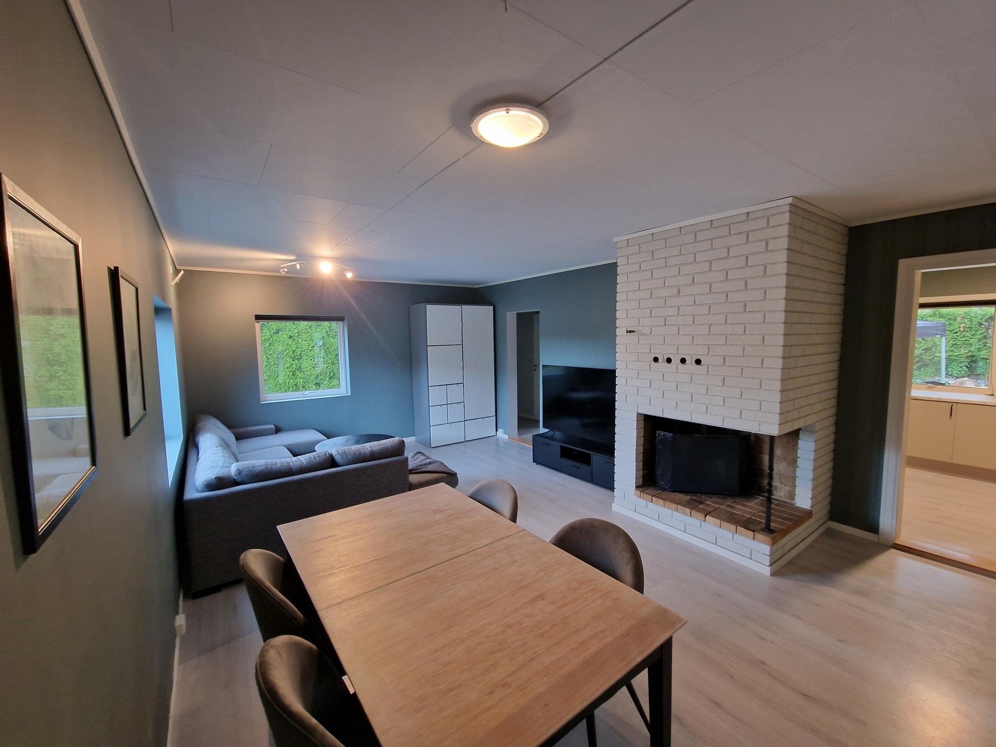 Dining table in the living room