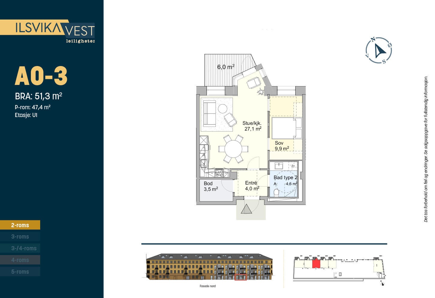 Planskisse som viser leilighetens arealeffektive og gjennomtenkte rominndeling, med god utnyttelse av hver kvadratmeter
