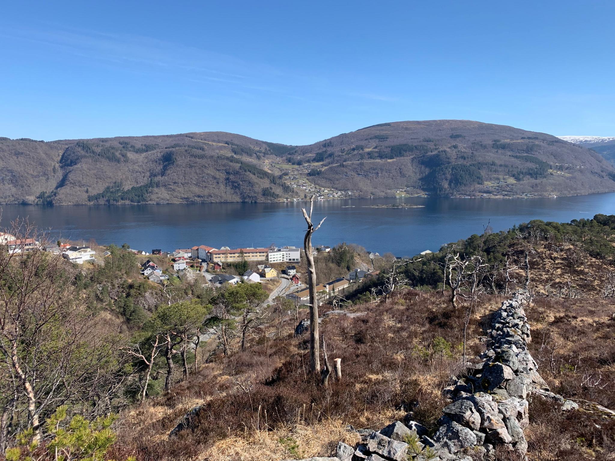 Fint tur område med nydelig utsikt mot Ytre Arna 