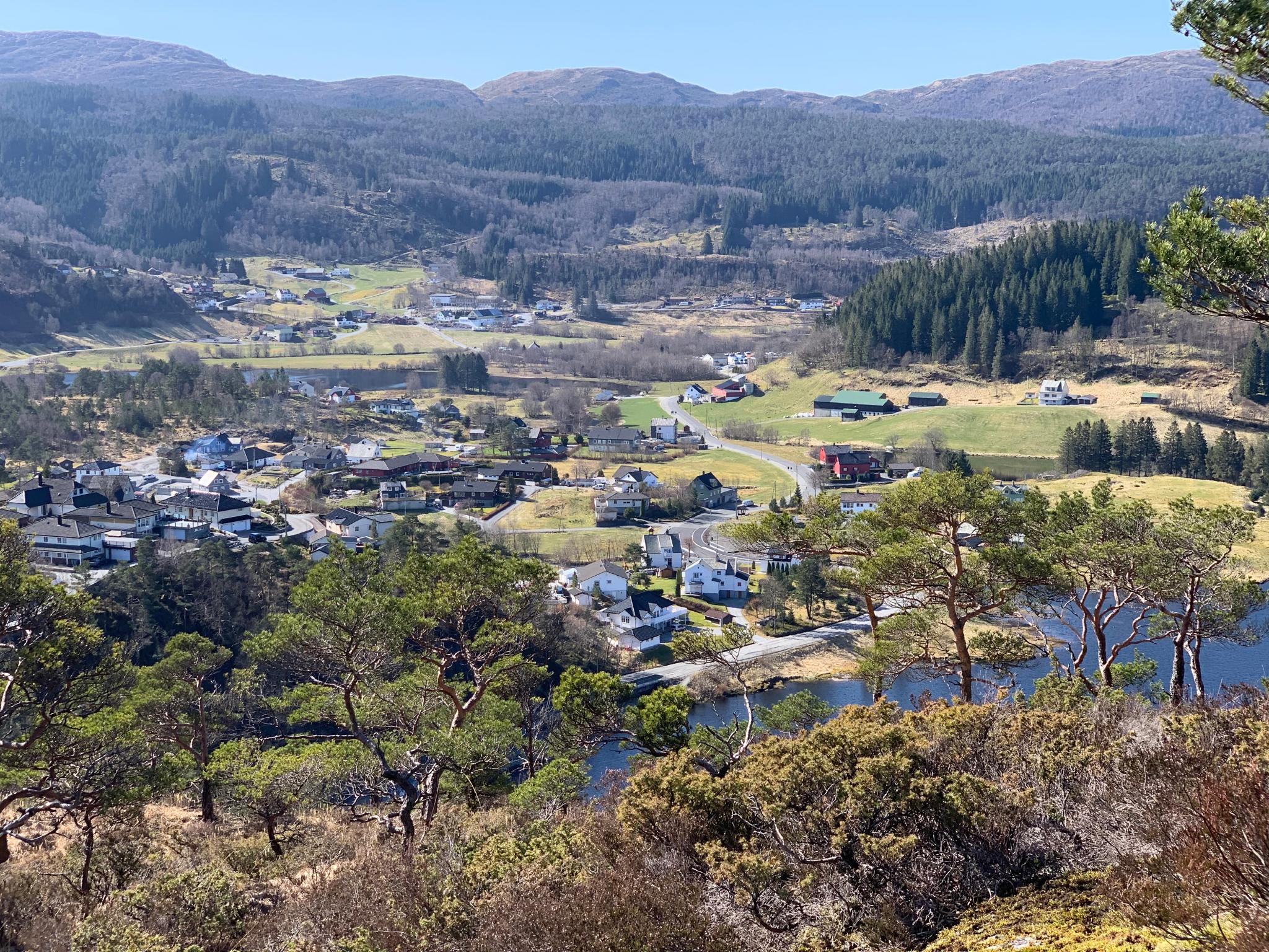 Nydelig tur område utsikt Haugland mot blindheimsdalen