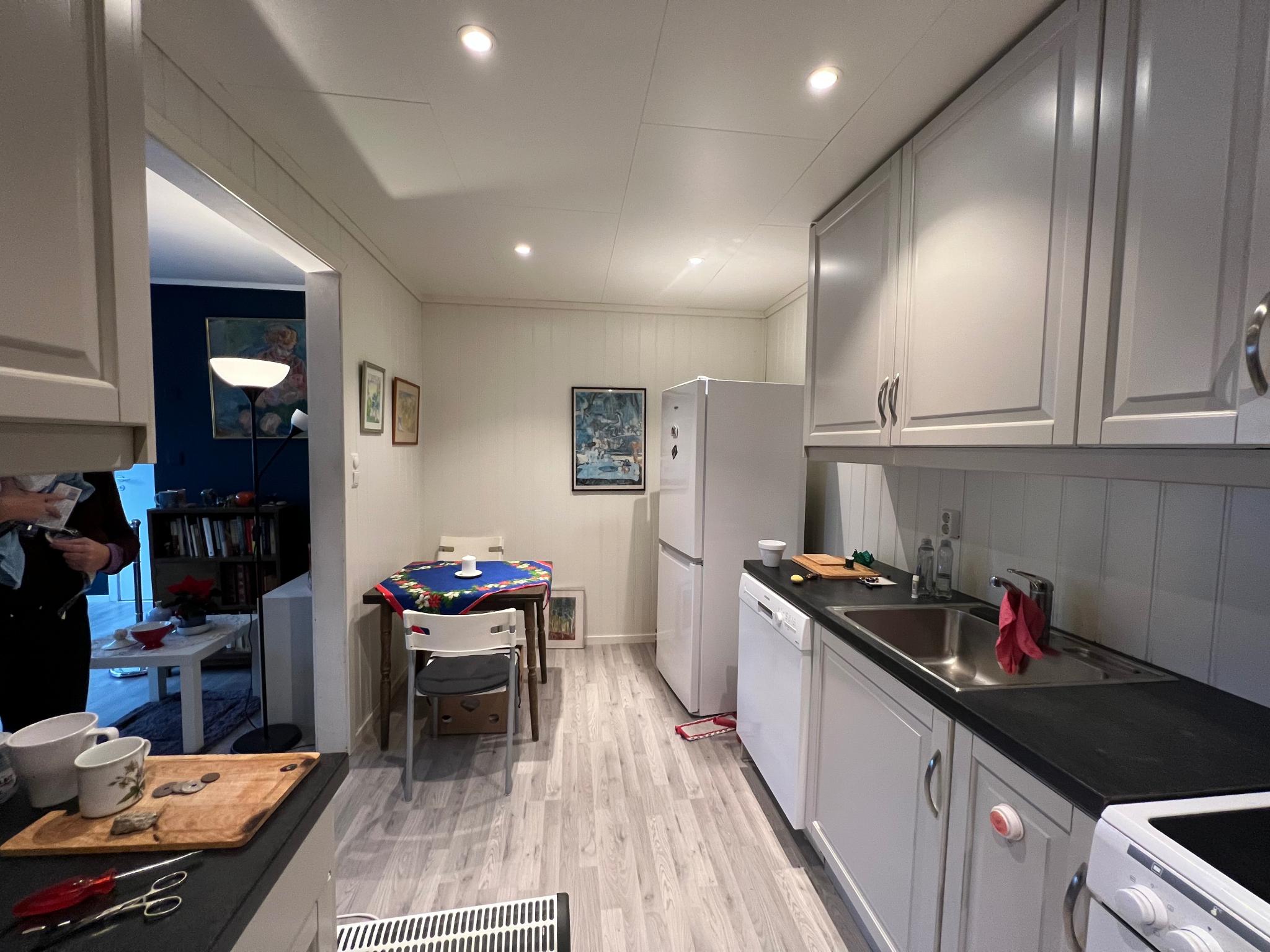 Kjøkken med en koselig spisekrok