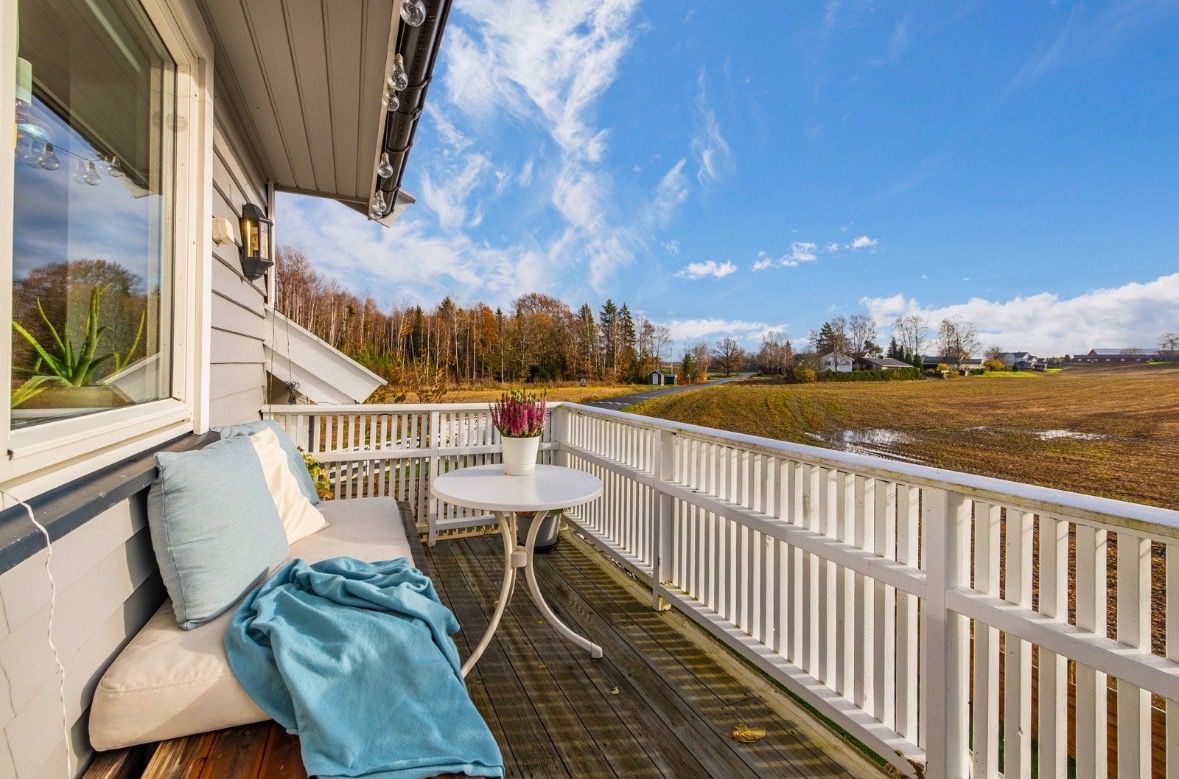 Stor sydvendt balkong på 8kvm 