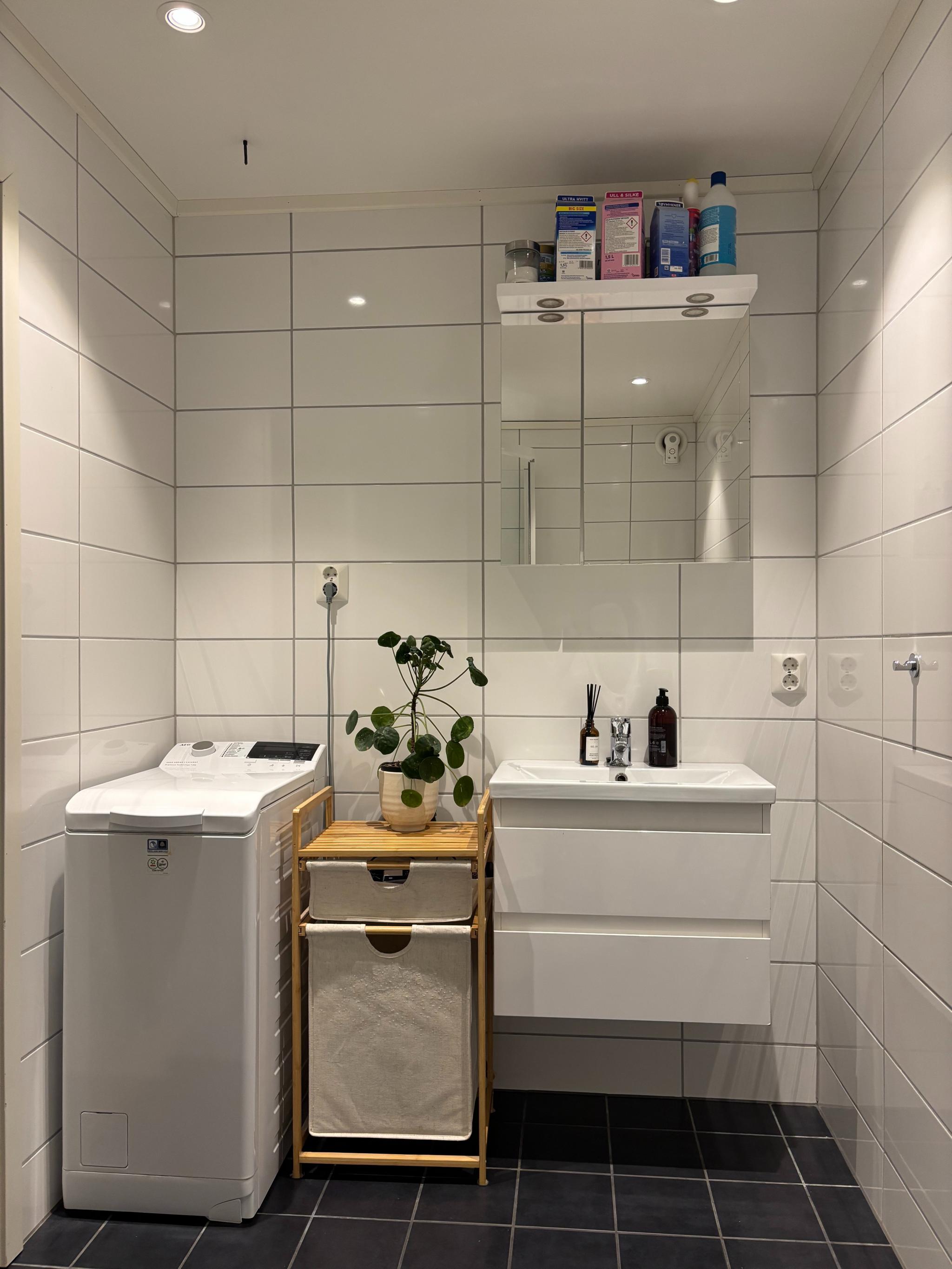 Vaskemaskin inkludert