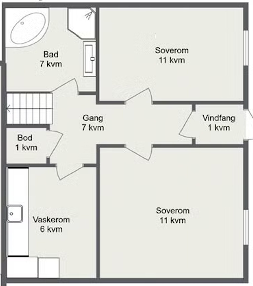 Plantegning 1. etasje