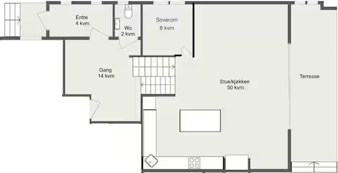 Planløsning 2. etasje