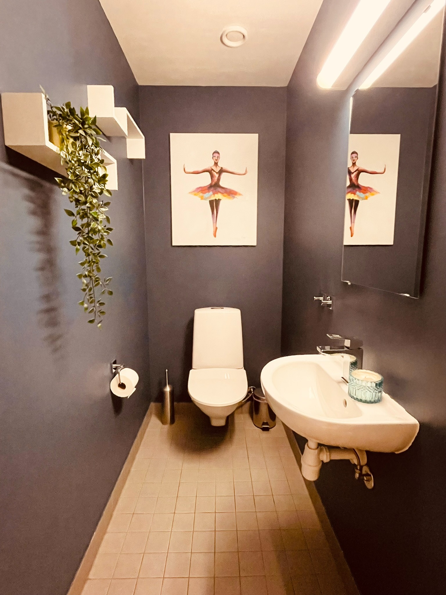 Leiligheten har 2 toaletter