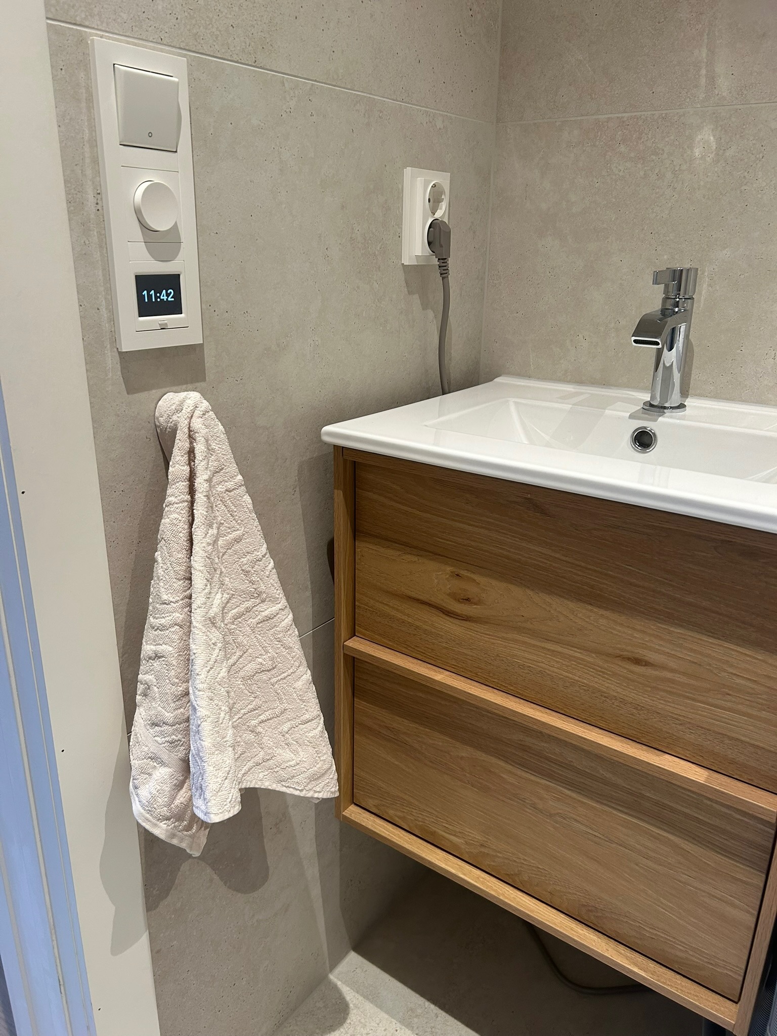 Helt nytt bad med gulvvarme