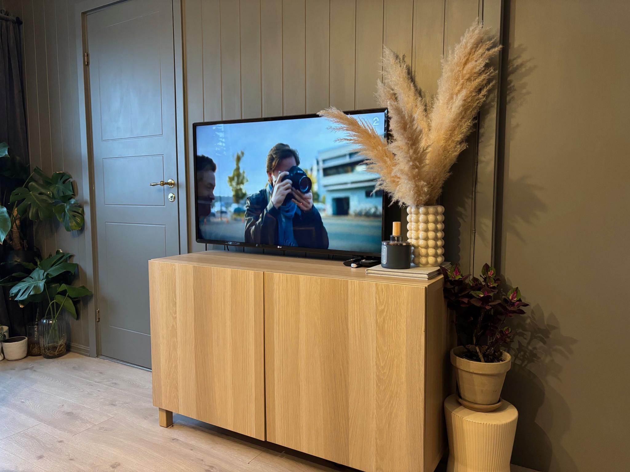 TV-benk med god oppbevaringsmulighet