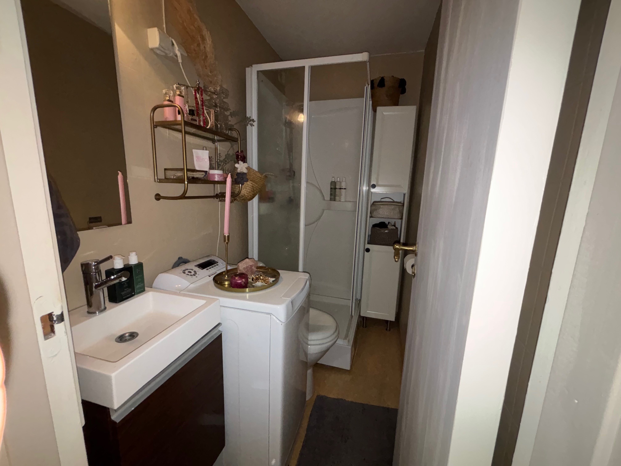 Bad med liten vaskemaskin