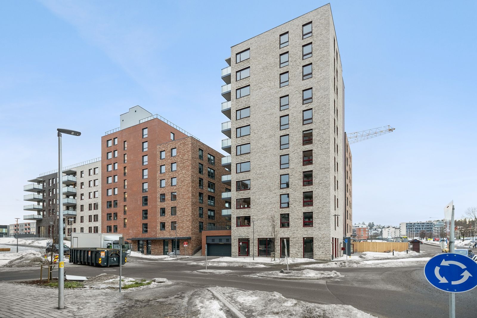 Innkjørsel til oppvarmet garasje