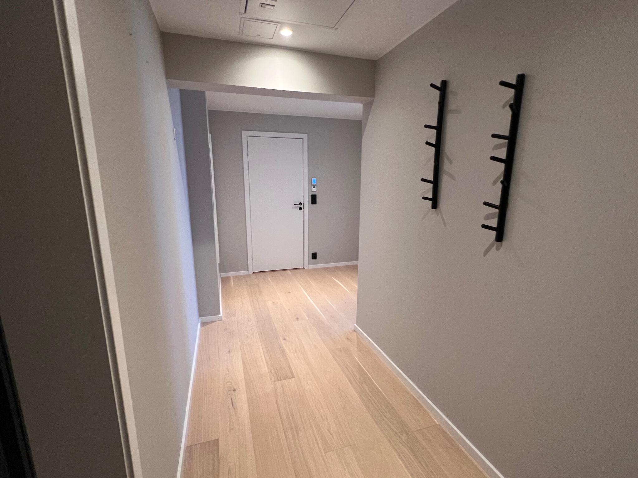 Gang sett mot stue og bad