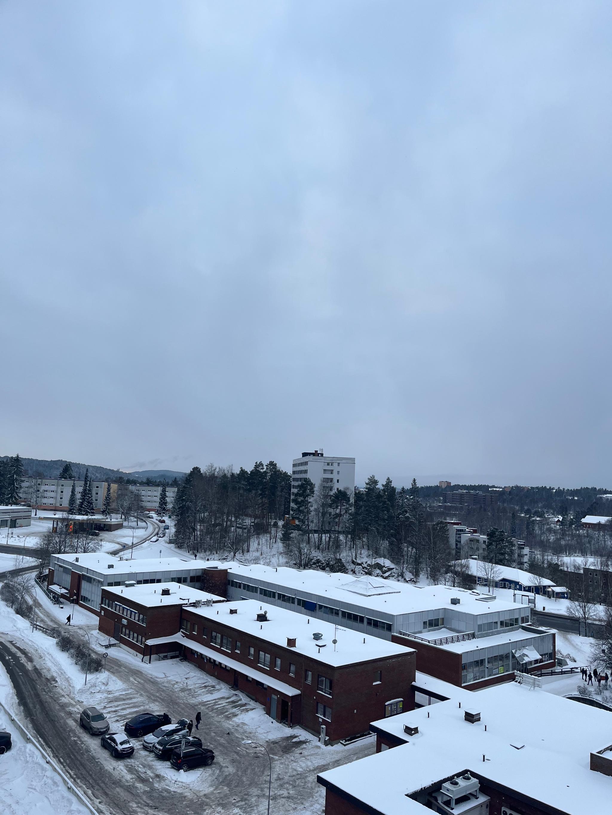 Utsikt mot vest til Skullerud 