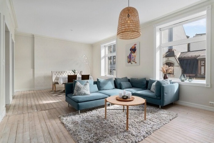 Store vinduer og mye lysinnslipp