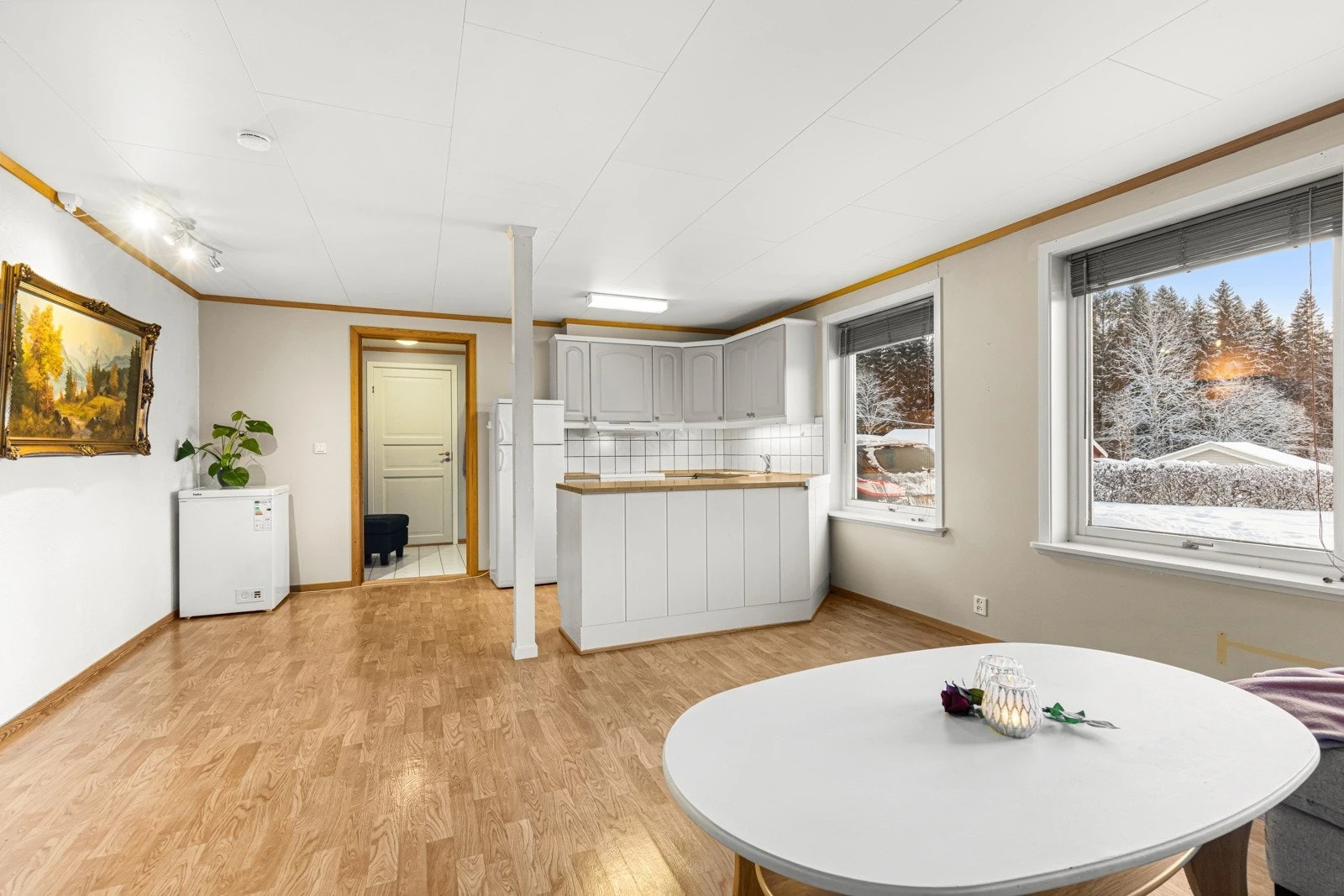 Åpen løsning mot kjøkken