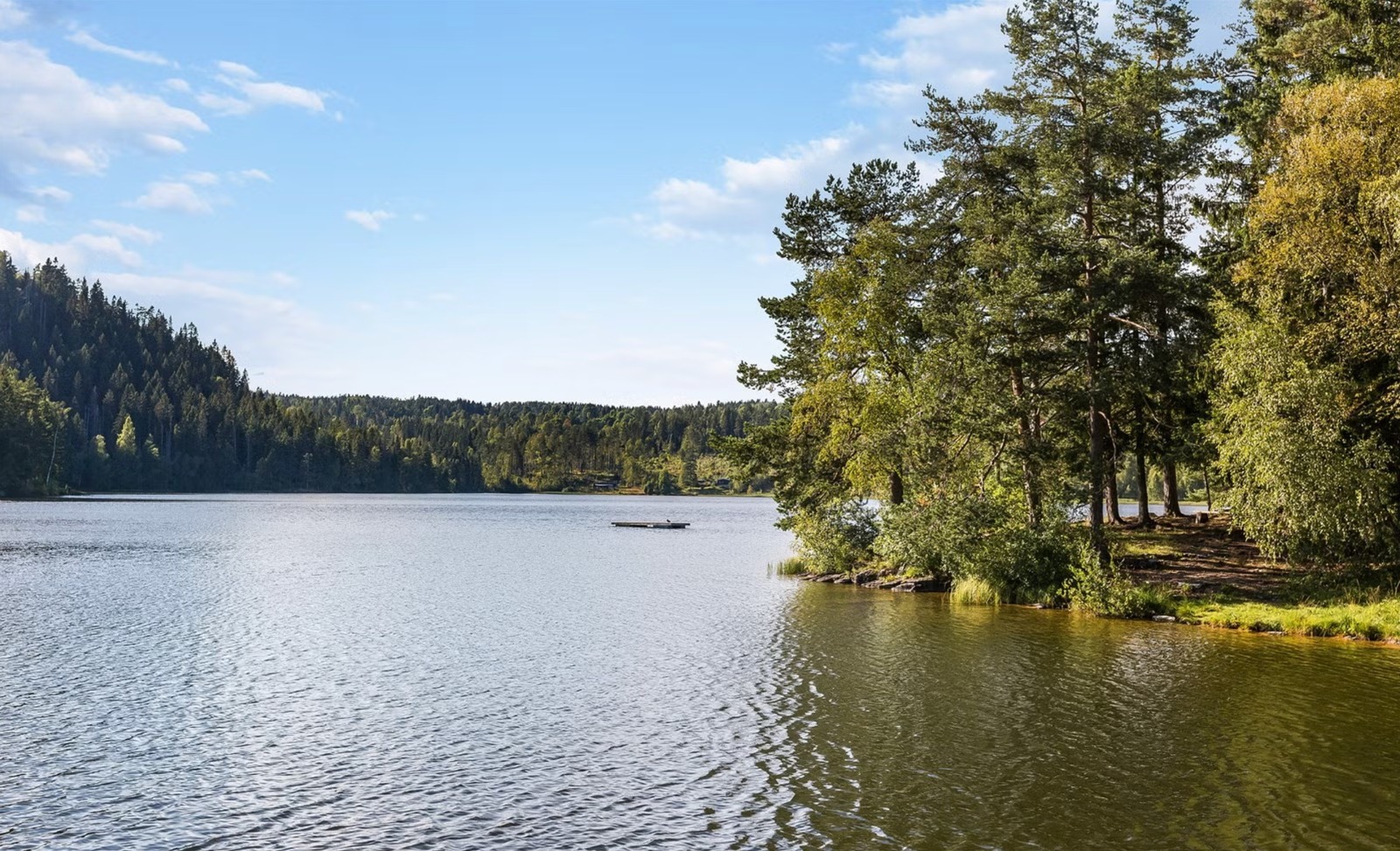 Få minutters gange til Stordammen, et yndet rekreasjonsområde med fine bademuligheter på sommerstid.