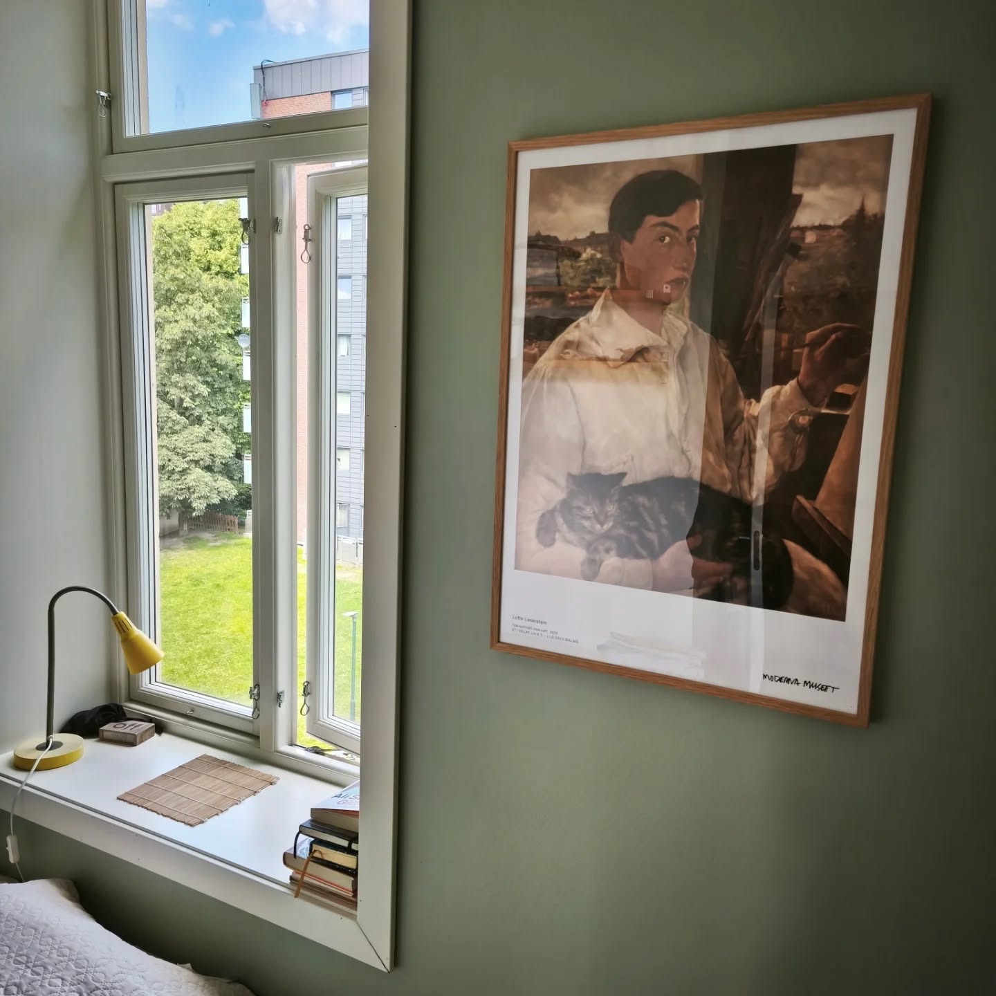 Rommet som leies ut m. utsikt mot bakgården