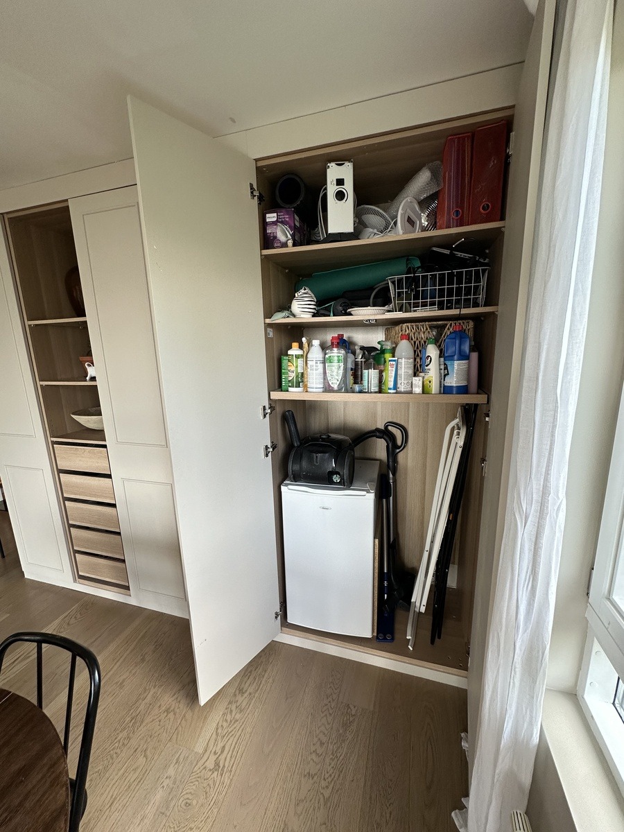 mye oppbevaringsplass