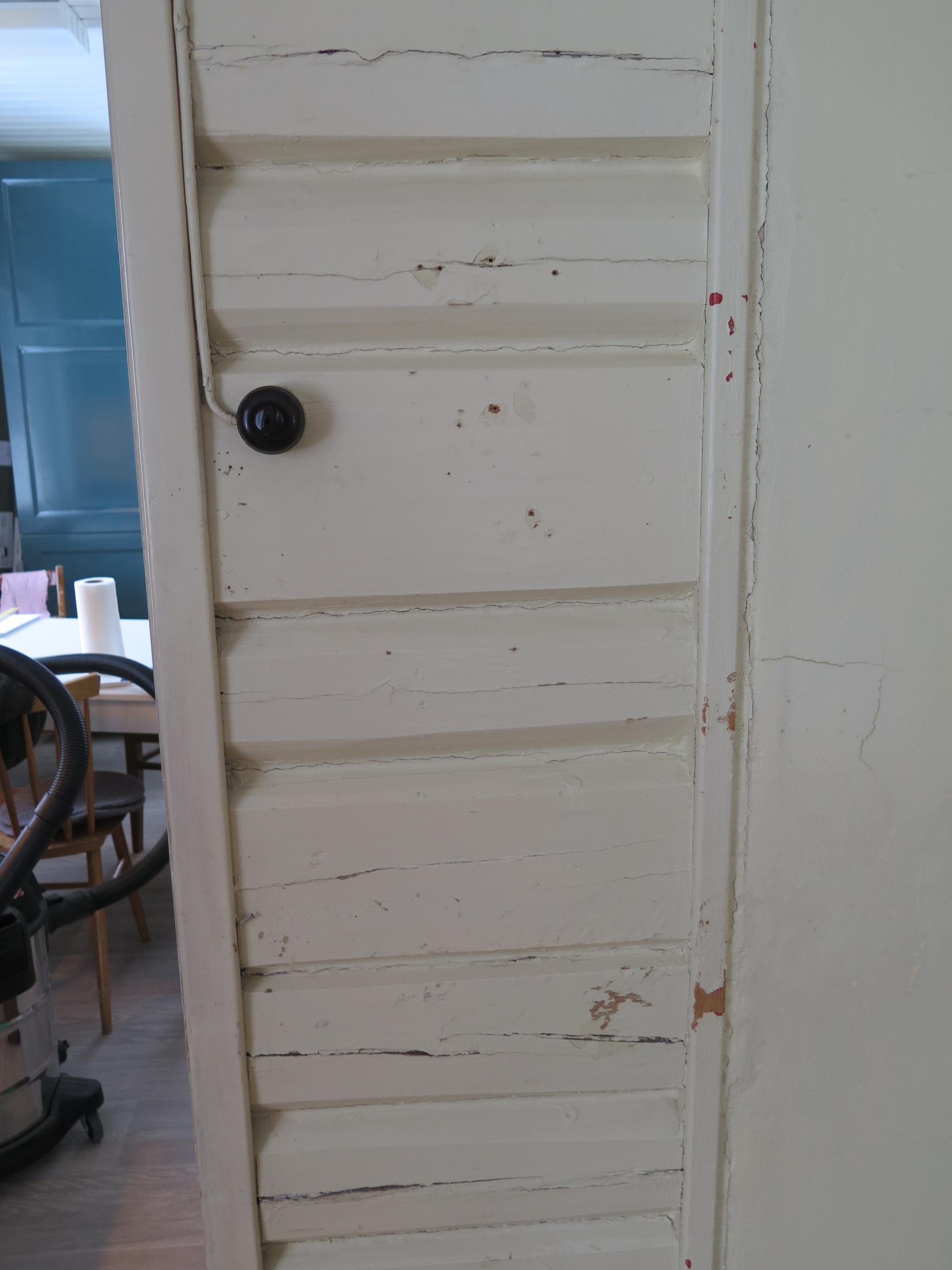 Enkelte flater er slitt