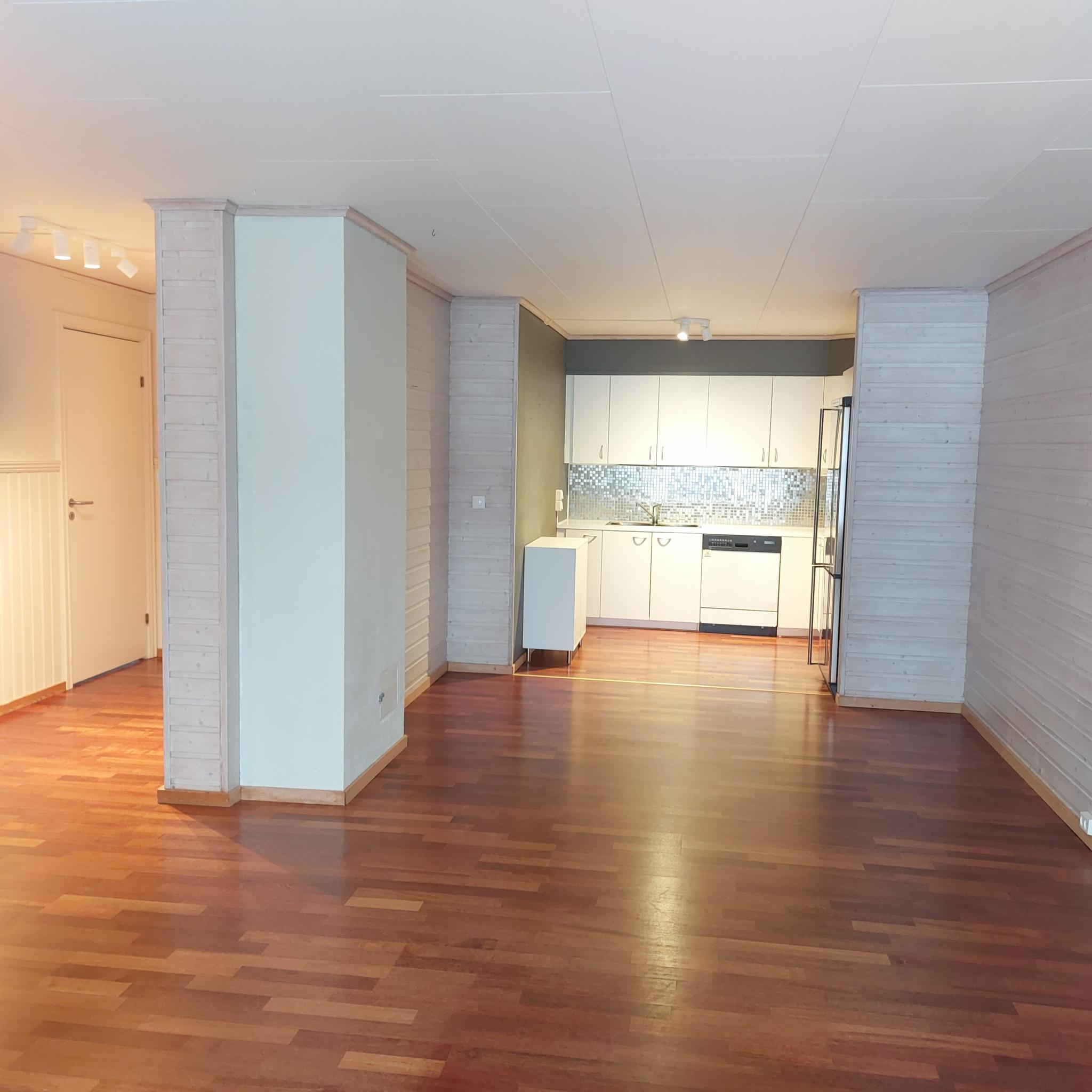 Åpen kjøkkenløsning.