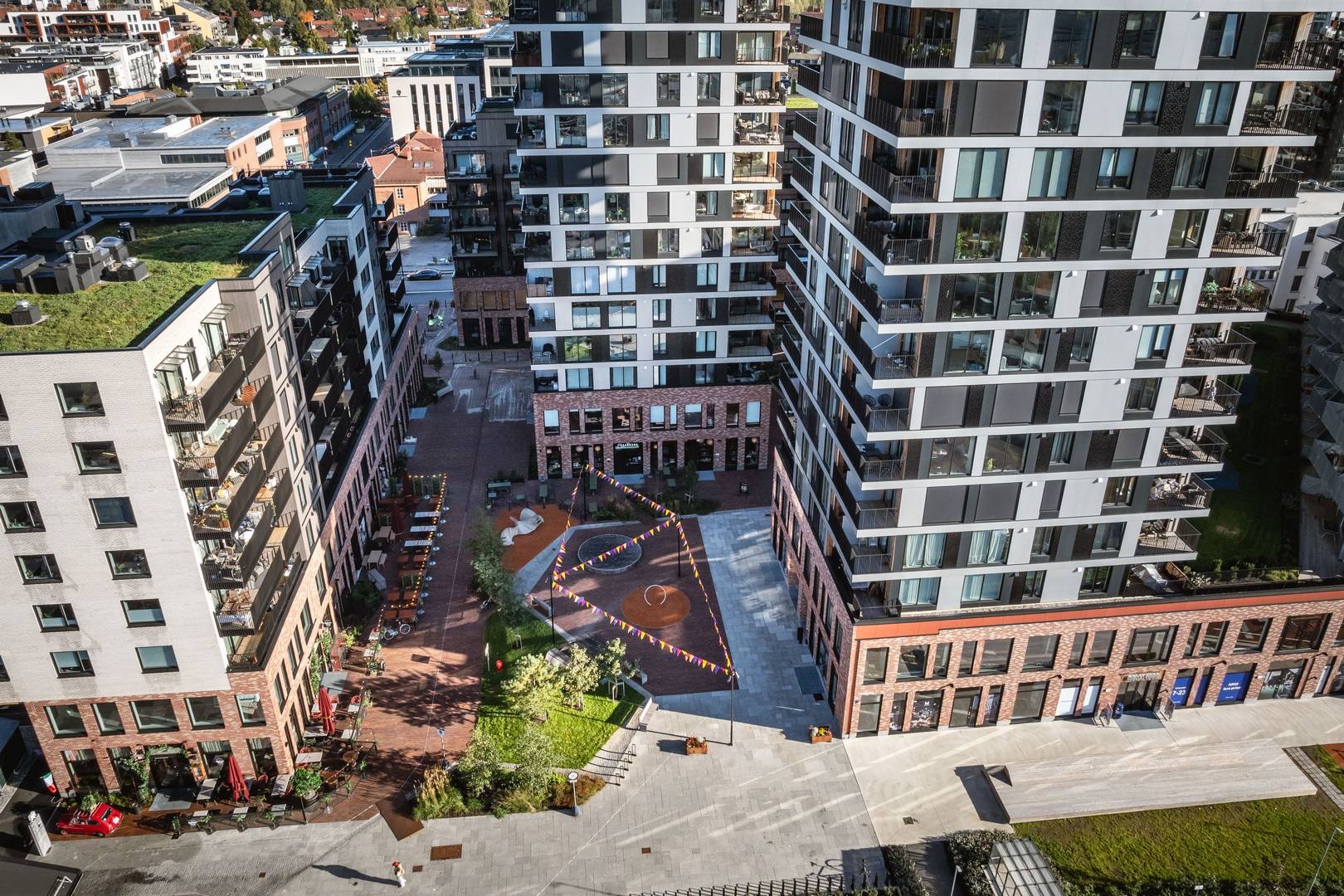 Uteområdet av meierikvartalet