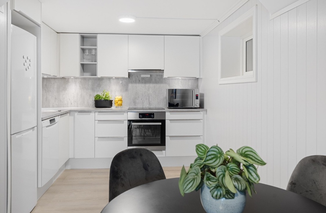 Lyst og flott kjøkken