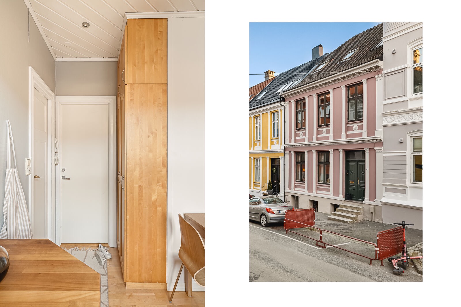 Garderobeskap i entre 