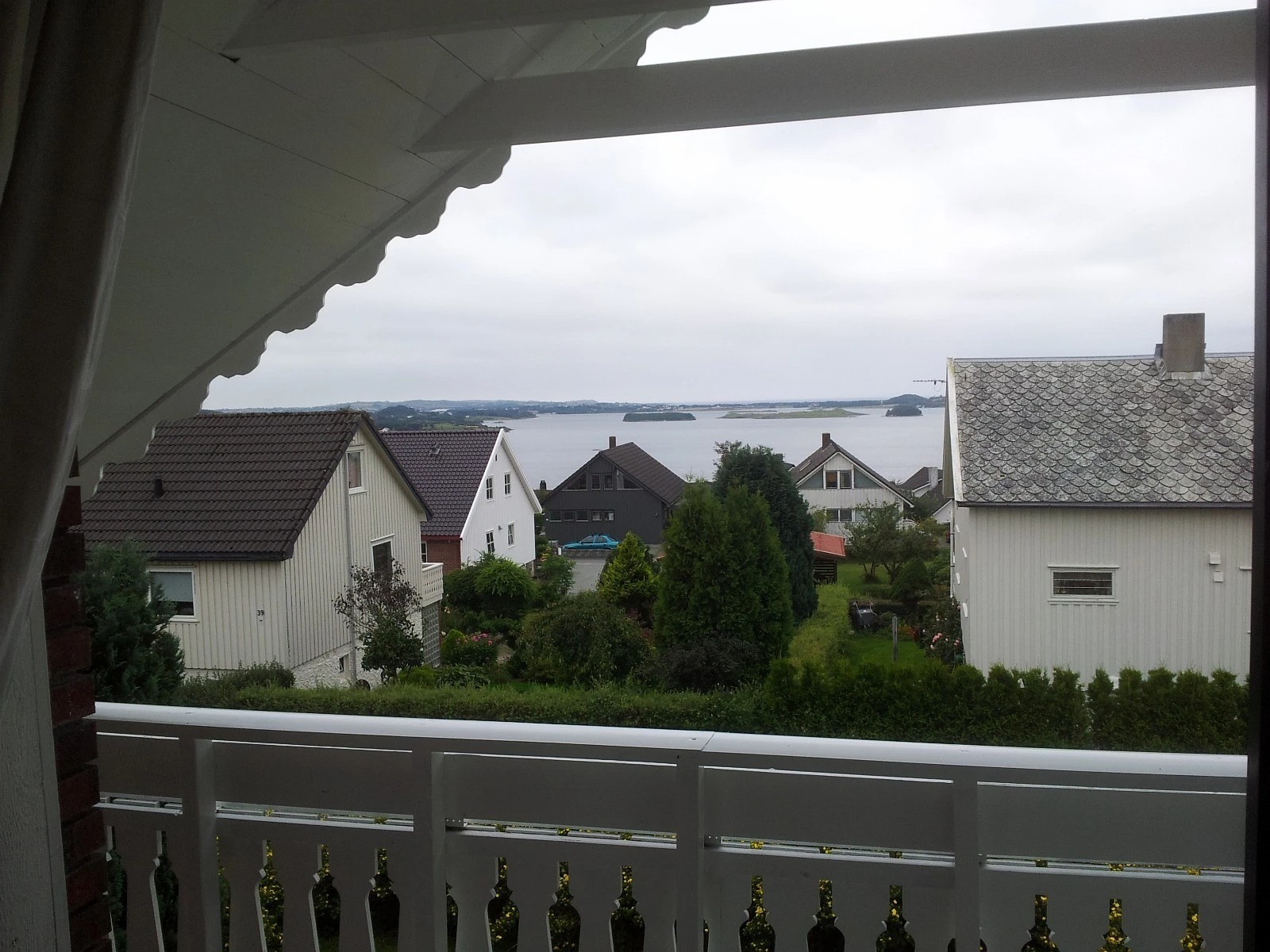 View of Hafrsfjord from balcony
