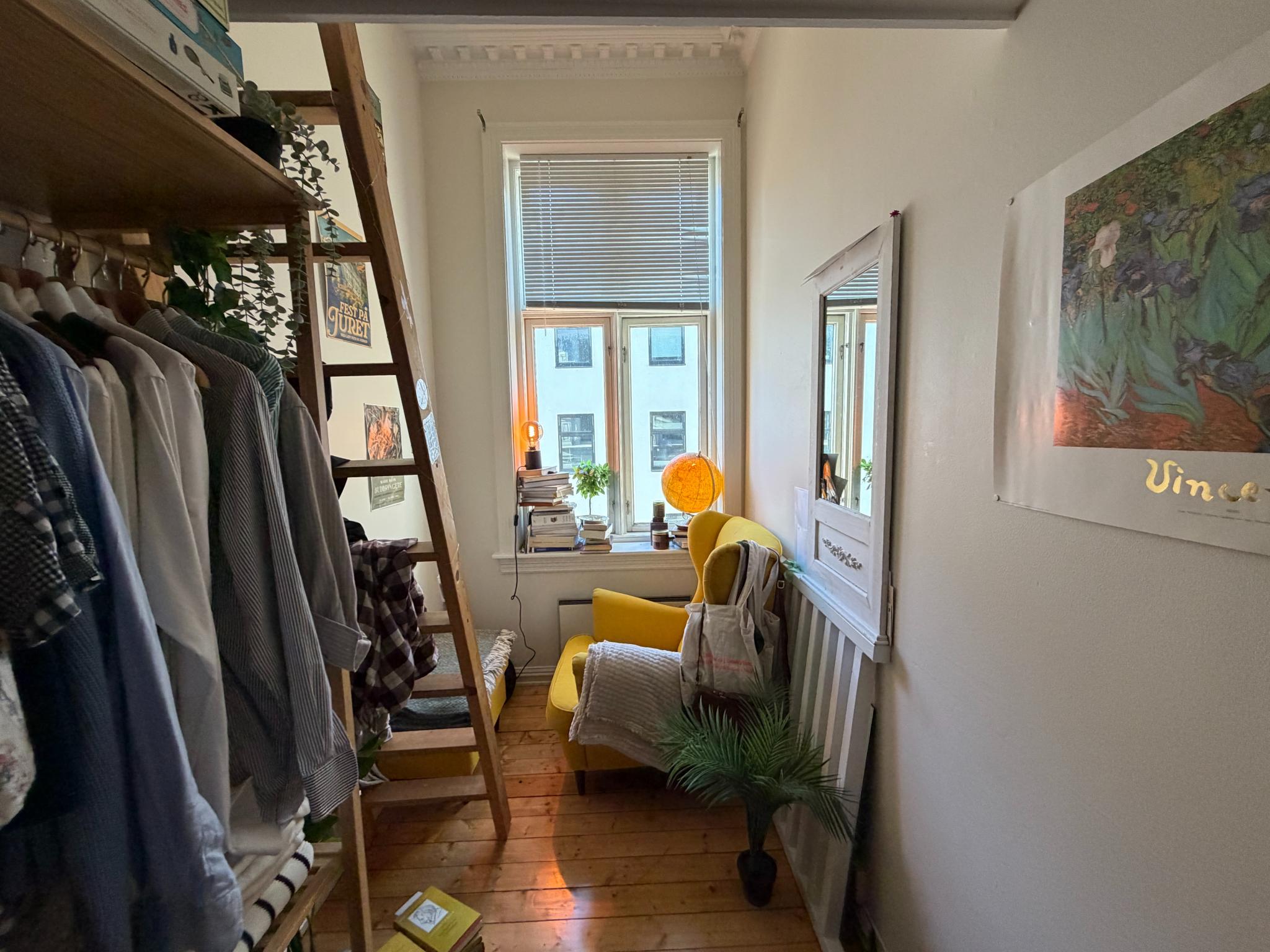 Soverommet som leies ut