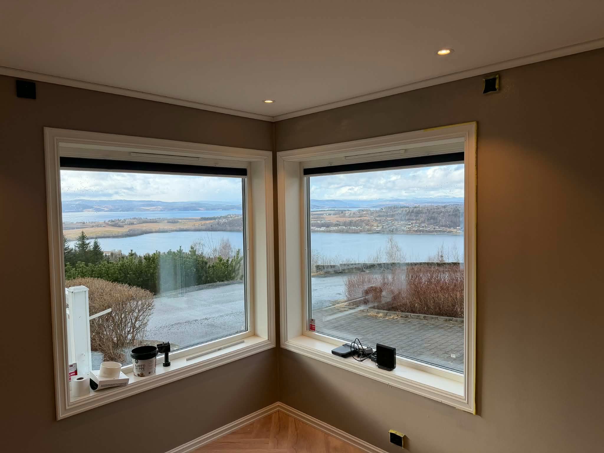 utsikt fra stue vinduet