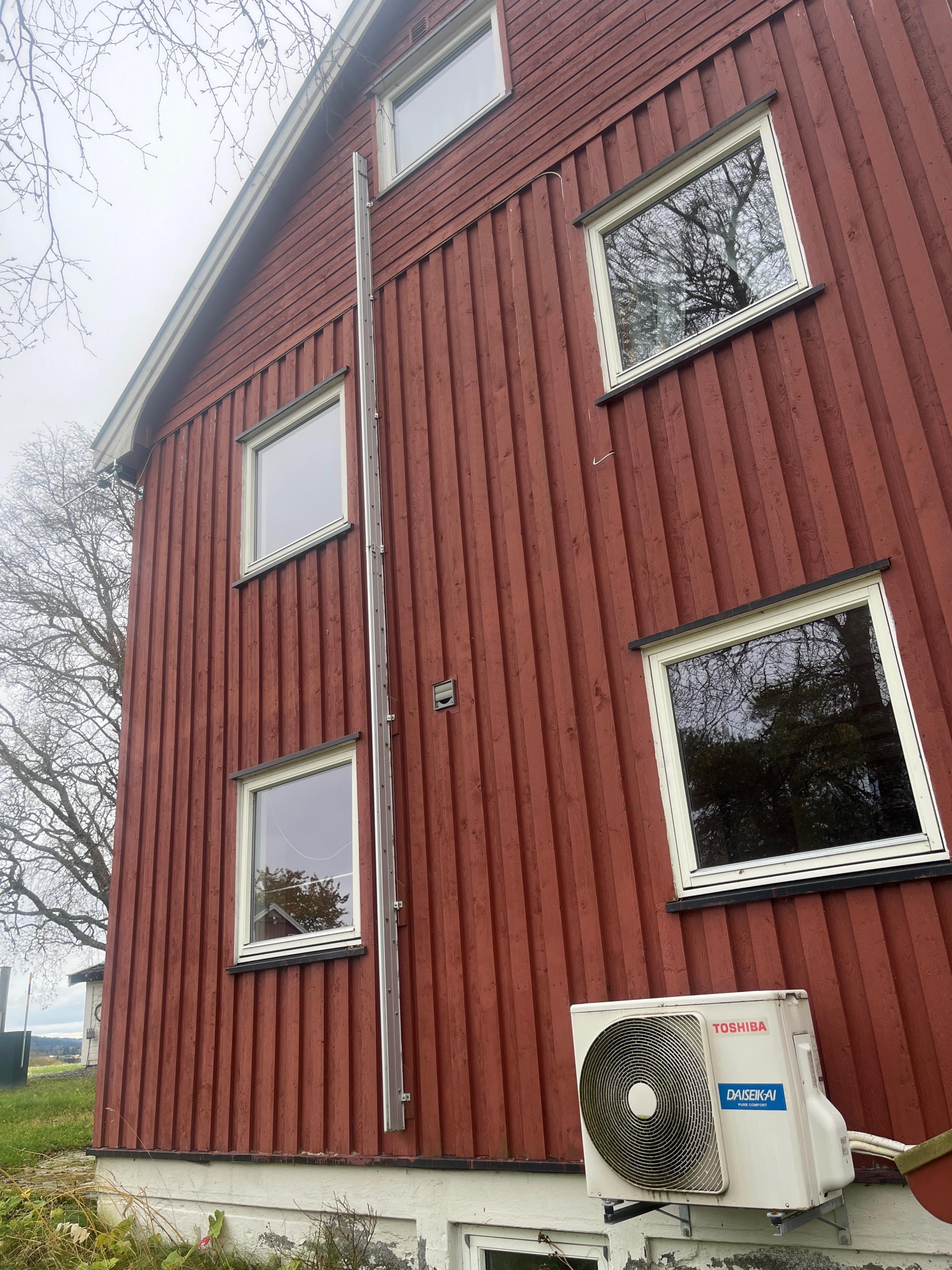 Brannstige og varmepumpe