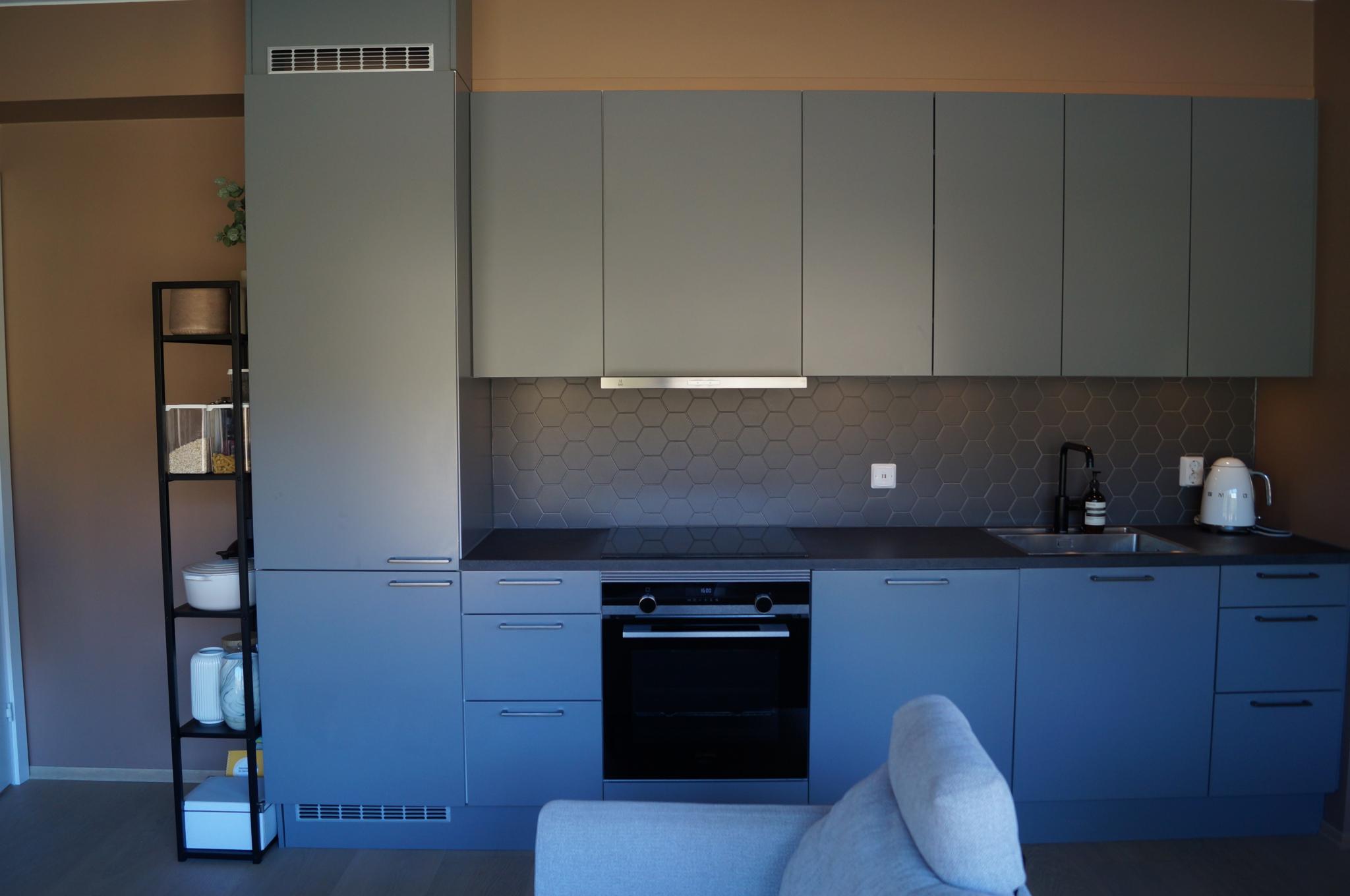 Kjøkken med integrerte hvitevarer