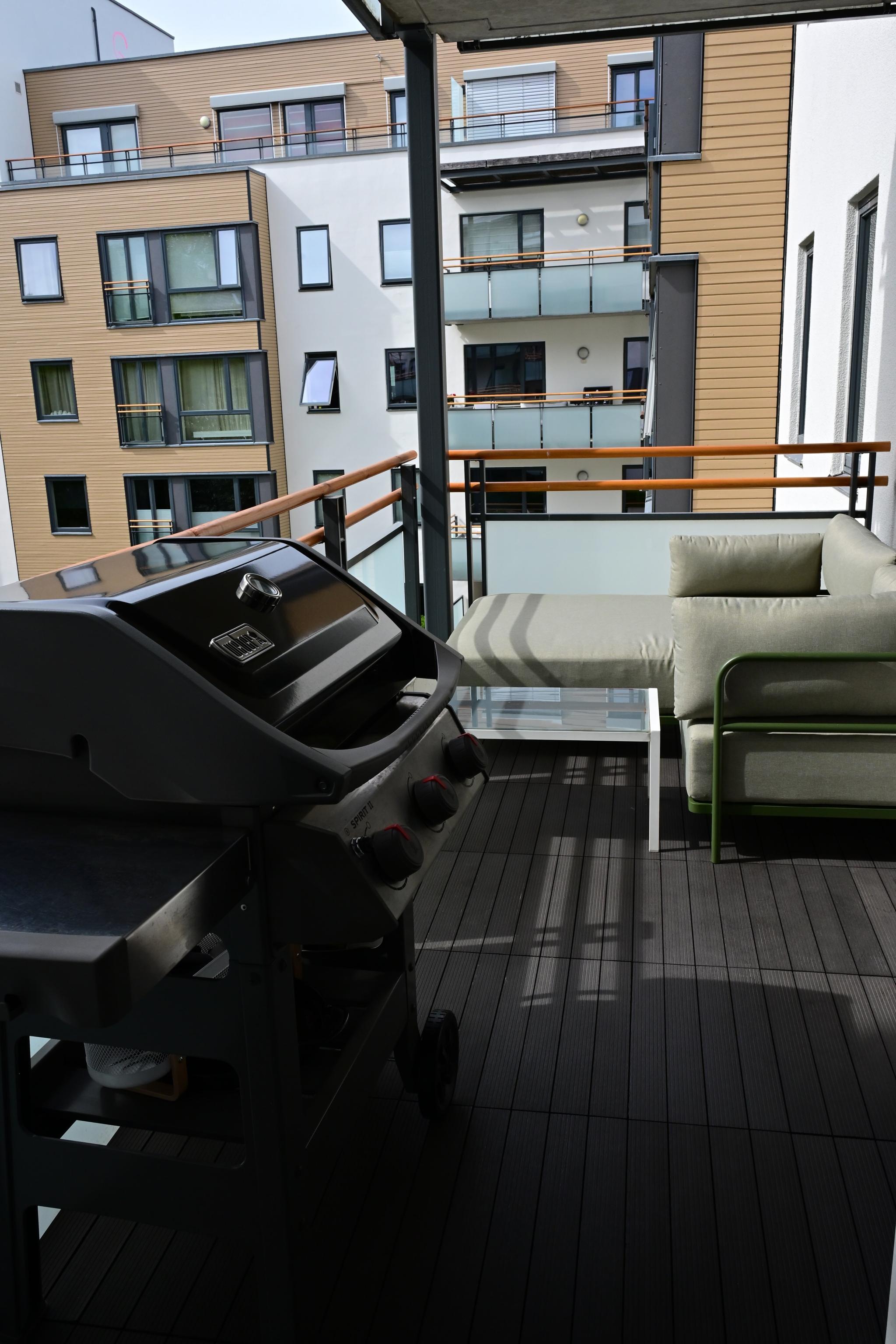 Balkong med grill