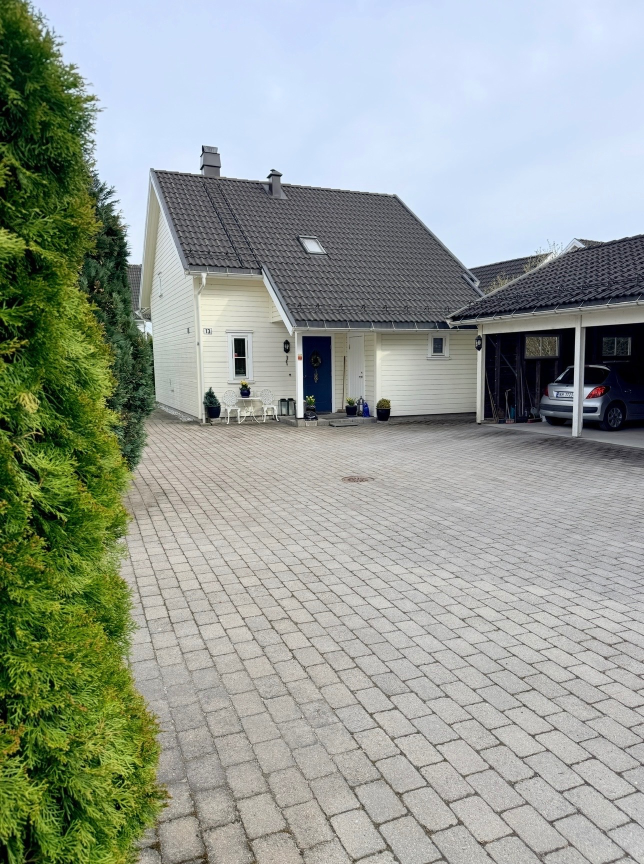 Boligen sett fra gårdsplassen.
