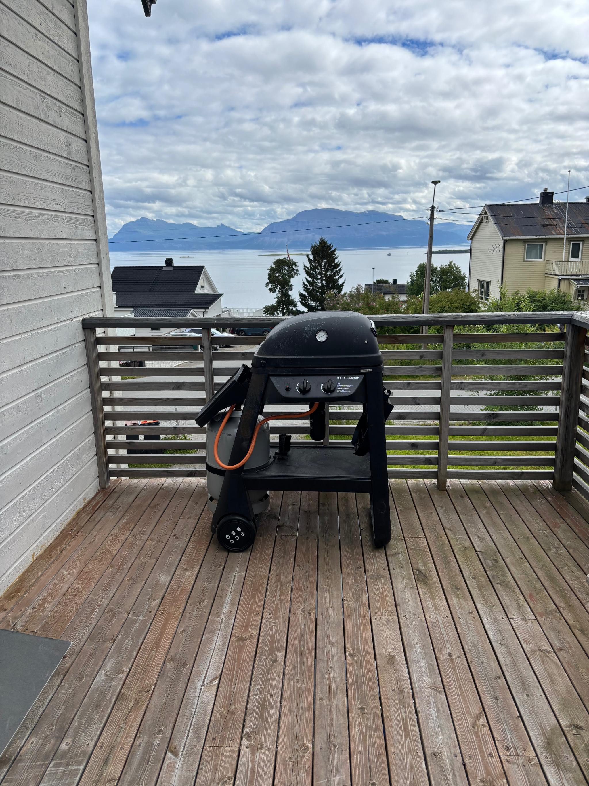 Utsikt fra verandaen.