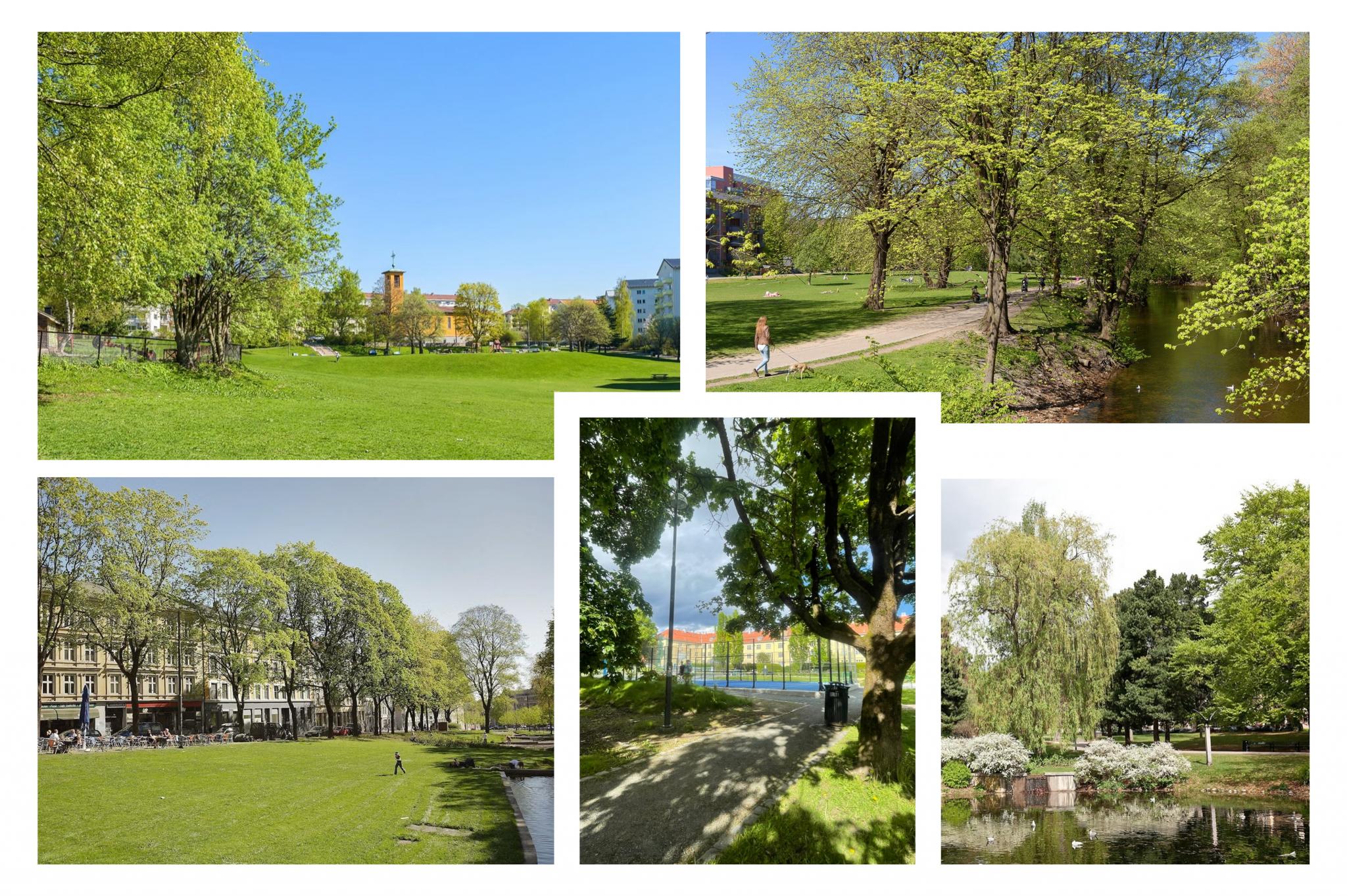 Nærhet til både Iladalparken, Arkitekt Rivertz plass, Akerselva, Alexander Kiellands plass og Voldsløkka.
