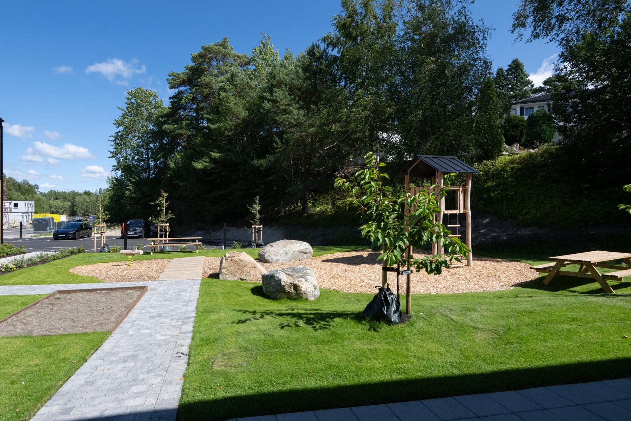 Kort vei til parkeringsplass