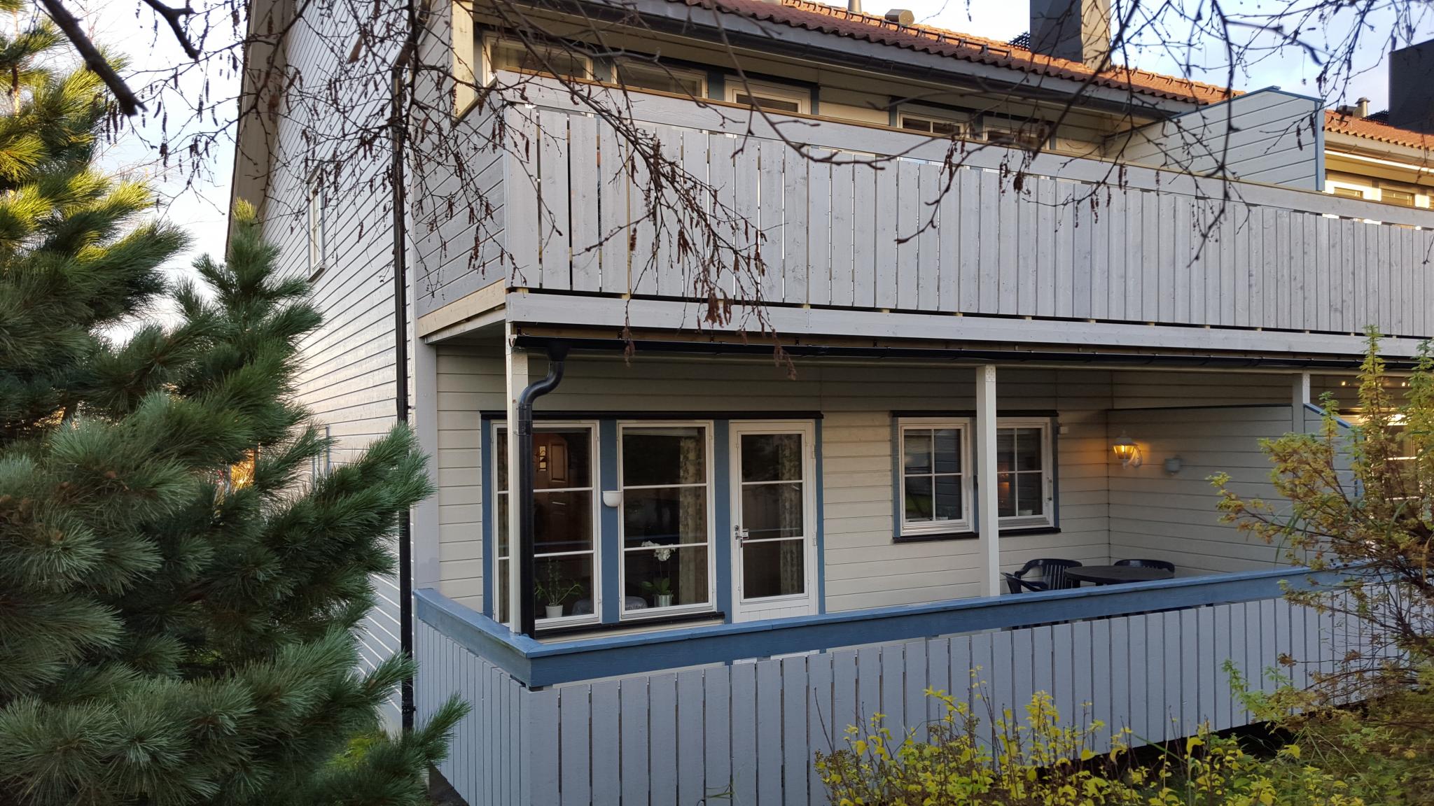 Bygget er malt om siden bildet ble tatt