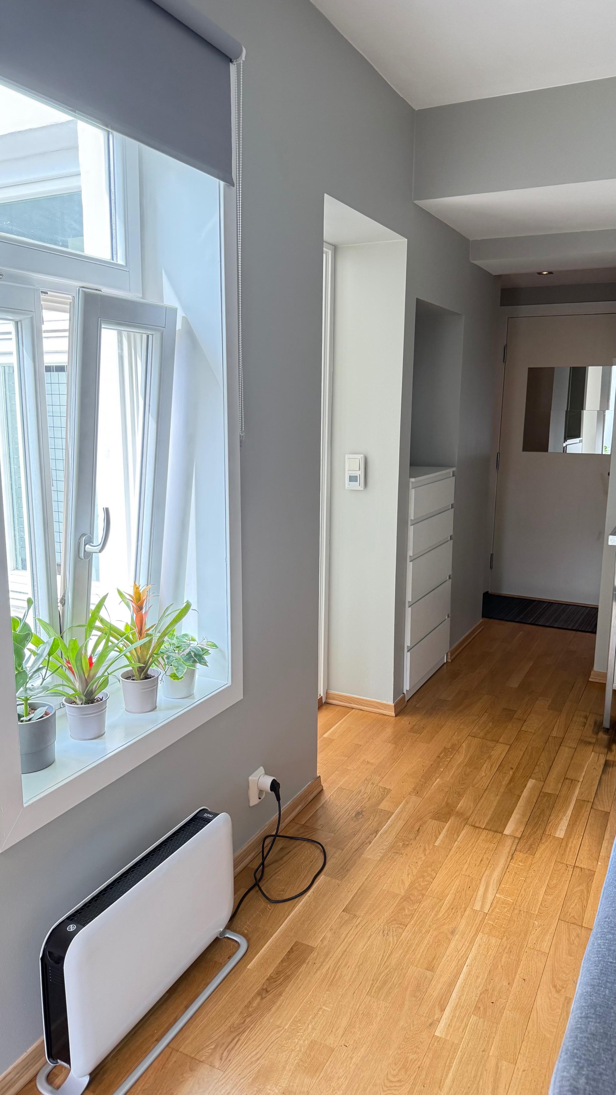 Moderne energieffektiv varmeovn med wifi