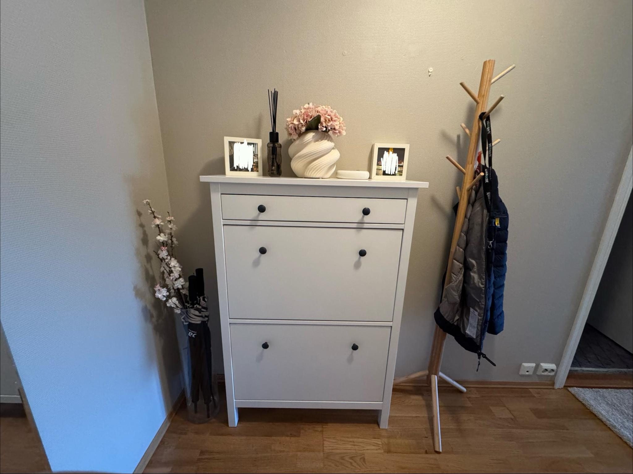 inngang med skoskap