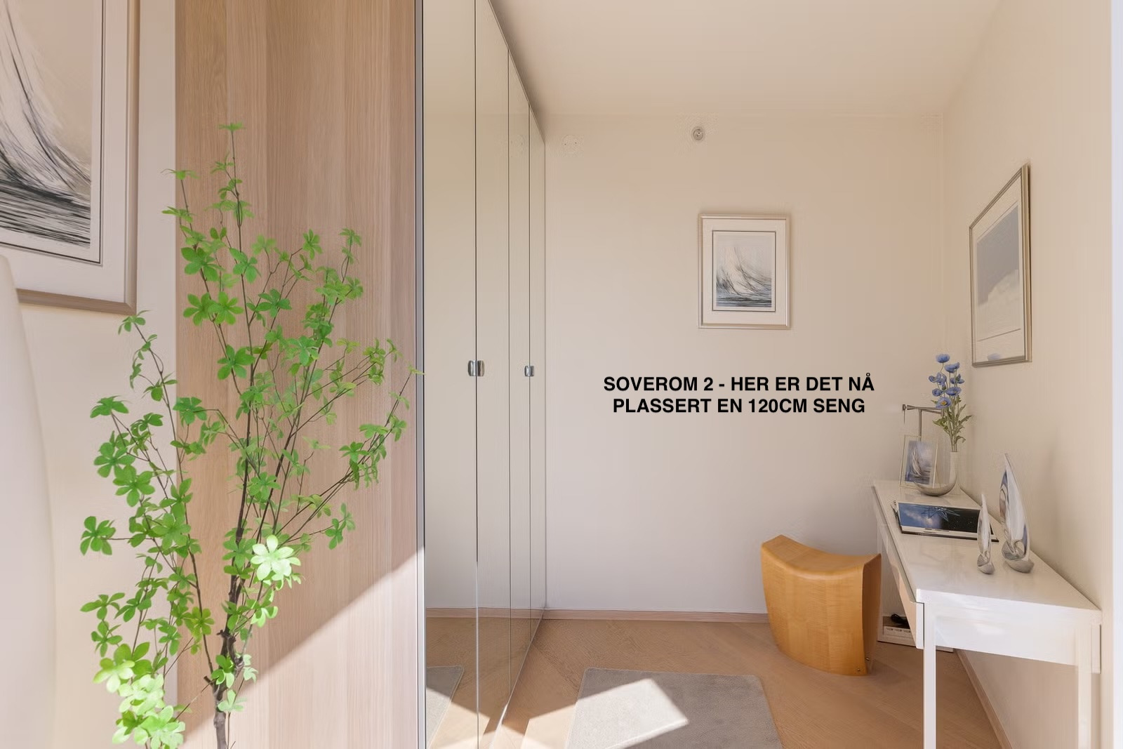 Soverom 2 (120cm seng installert)