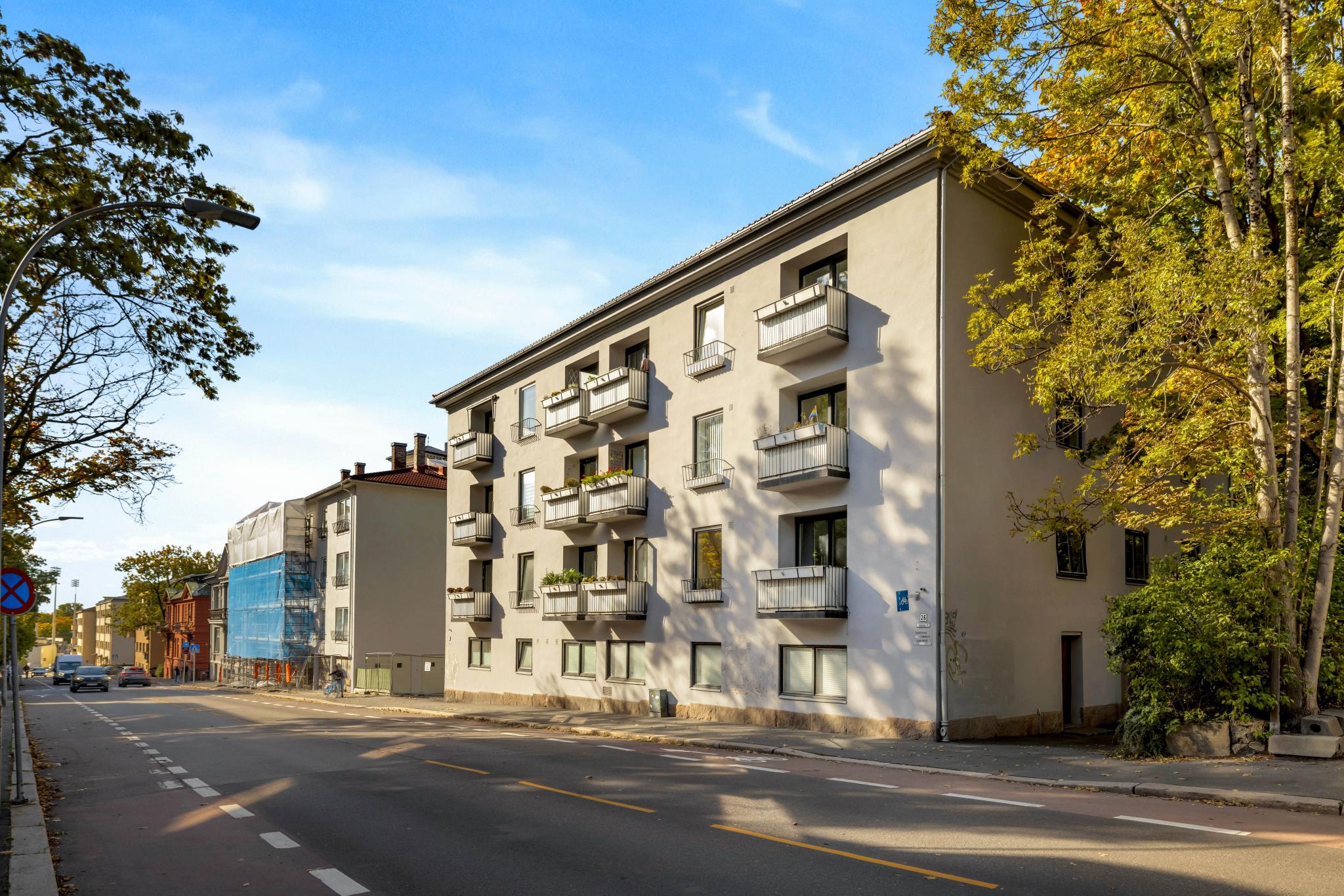 Leiligheten er rett ved St Hanshaugen og Bislett stadion