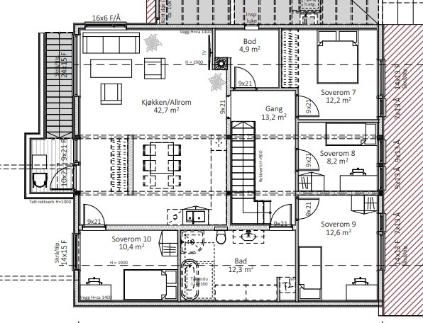 Arkitektens planskisse