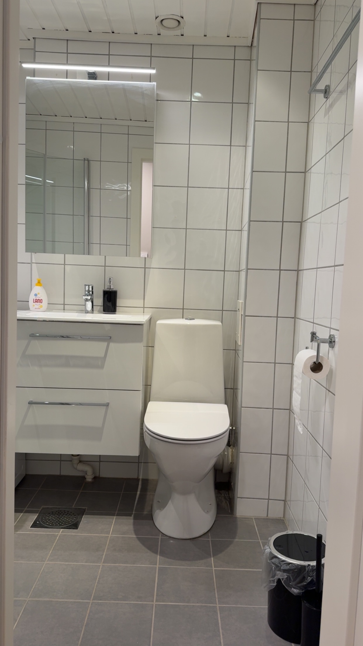 Bad med varmekabler i gulv