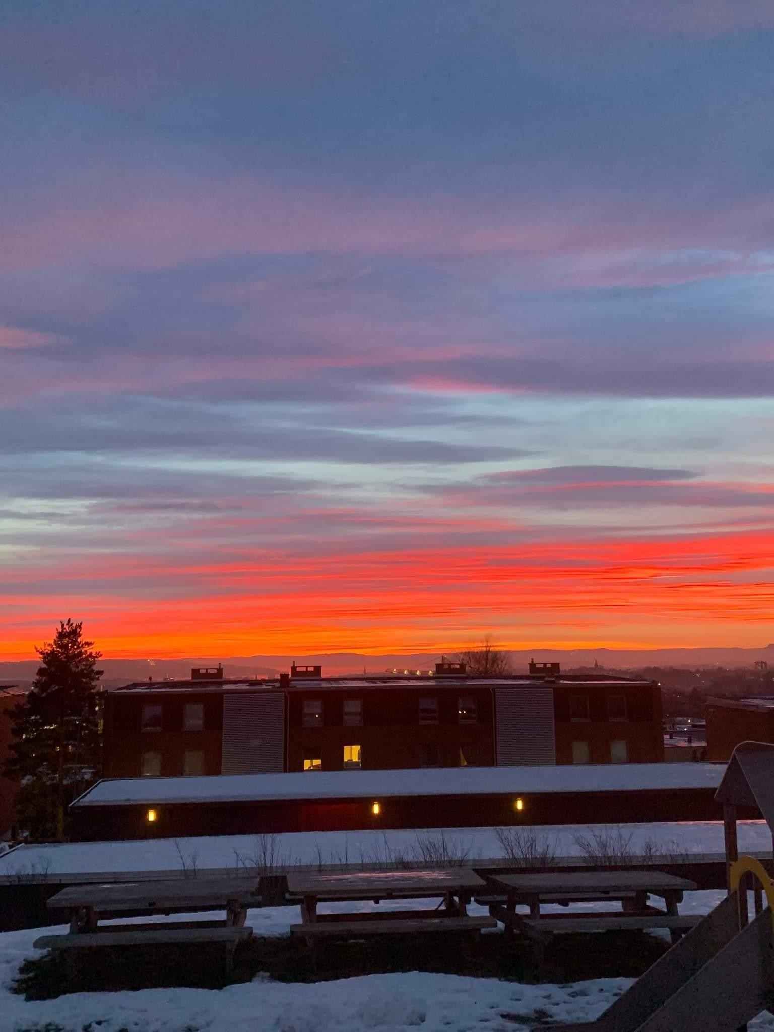 Bra solforhold og nydelige solnedganger.