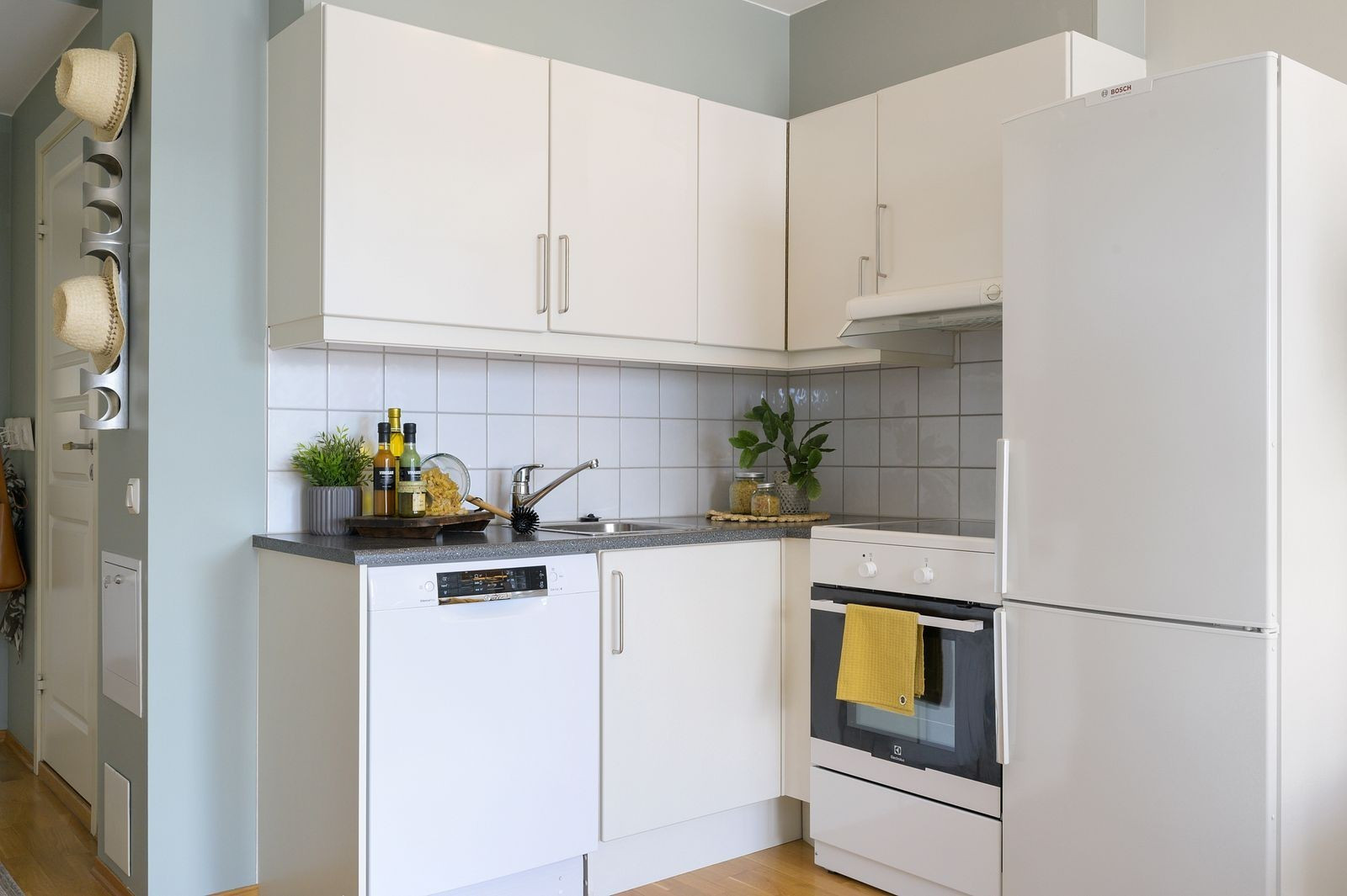 Hvitevarene på kjøkkenet er inkl. i leien