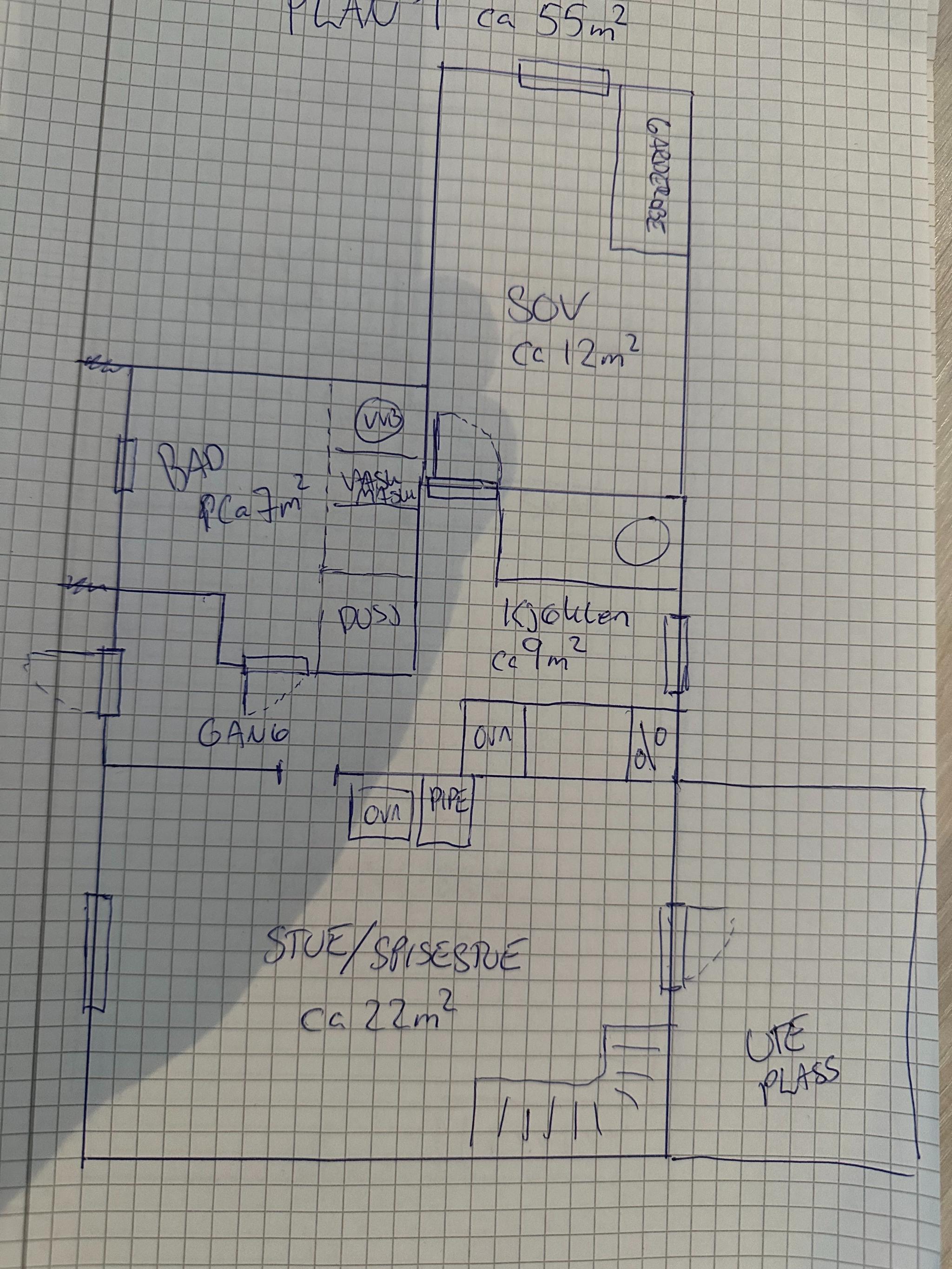 Skisse plan 1