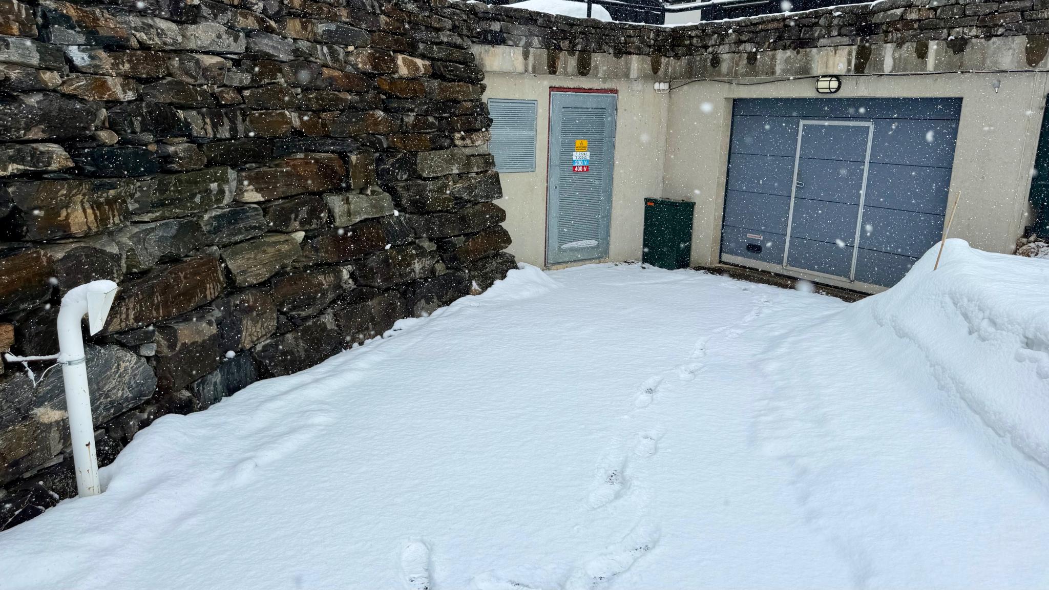 Måking blir gjort raskt ved snøfall